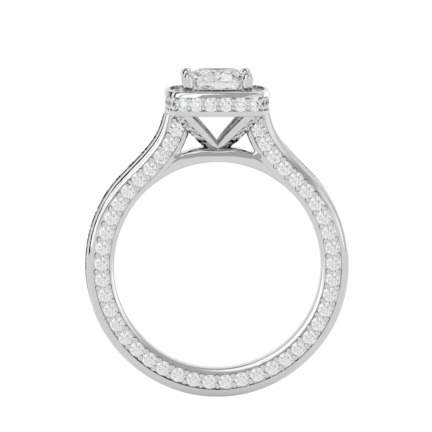 Bonnie halo diamond engagement ring