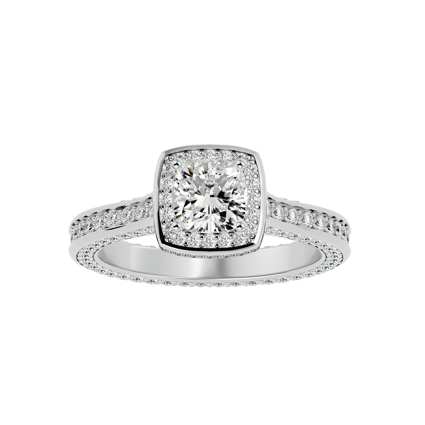 Bonnie halo diamond engagement ring