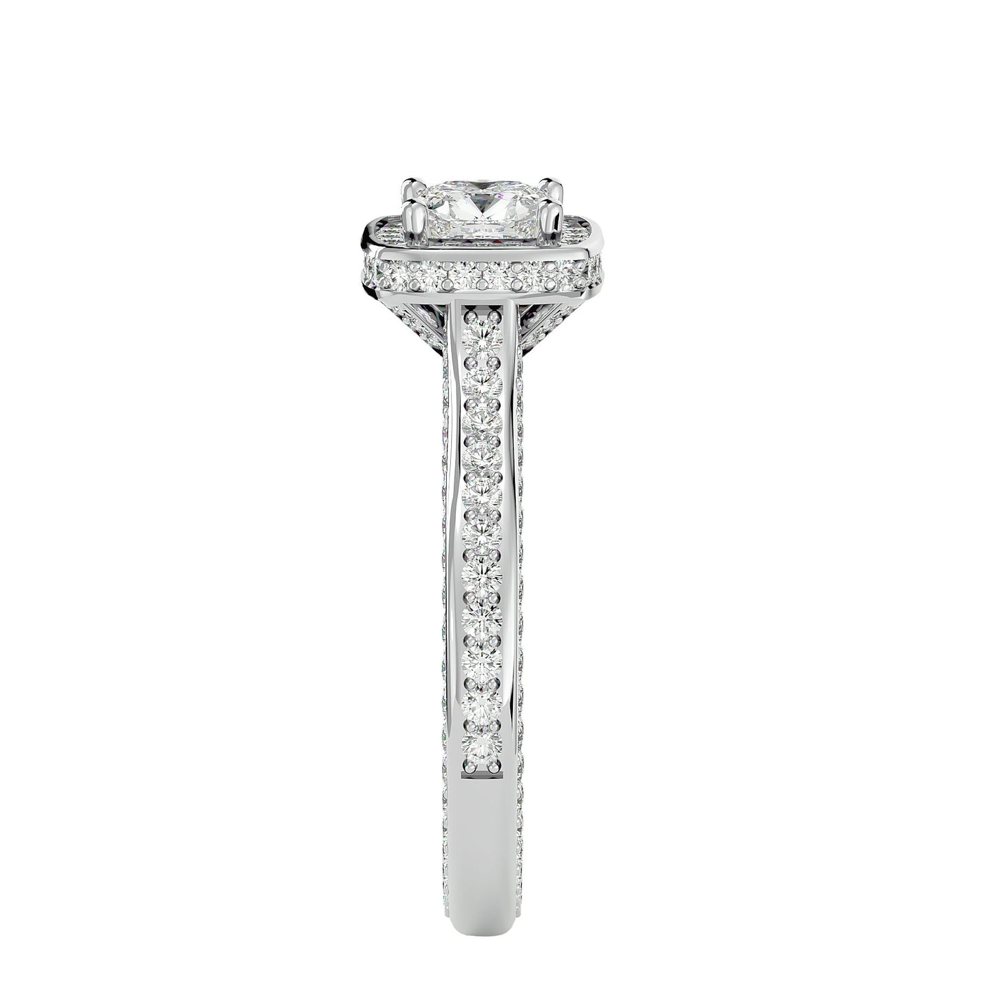 Bonnie halo diamond engagement ring