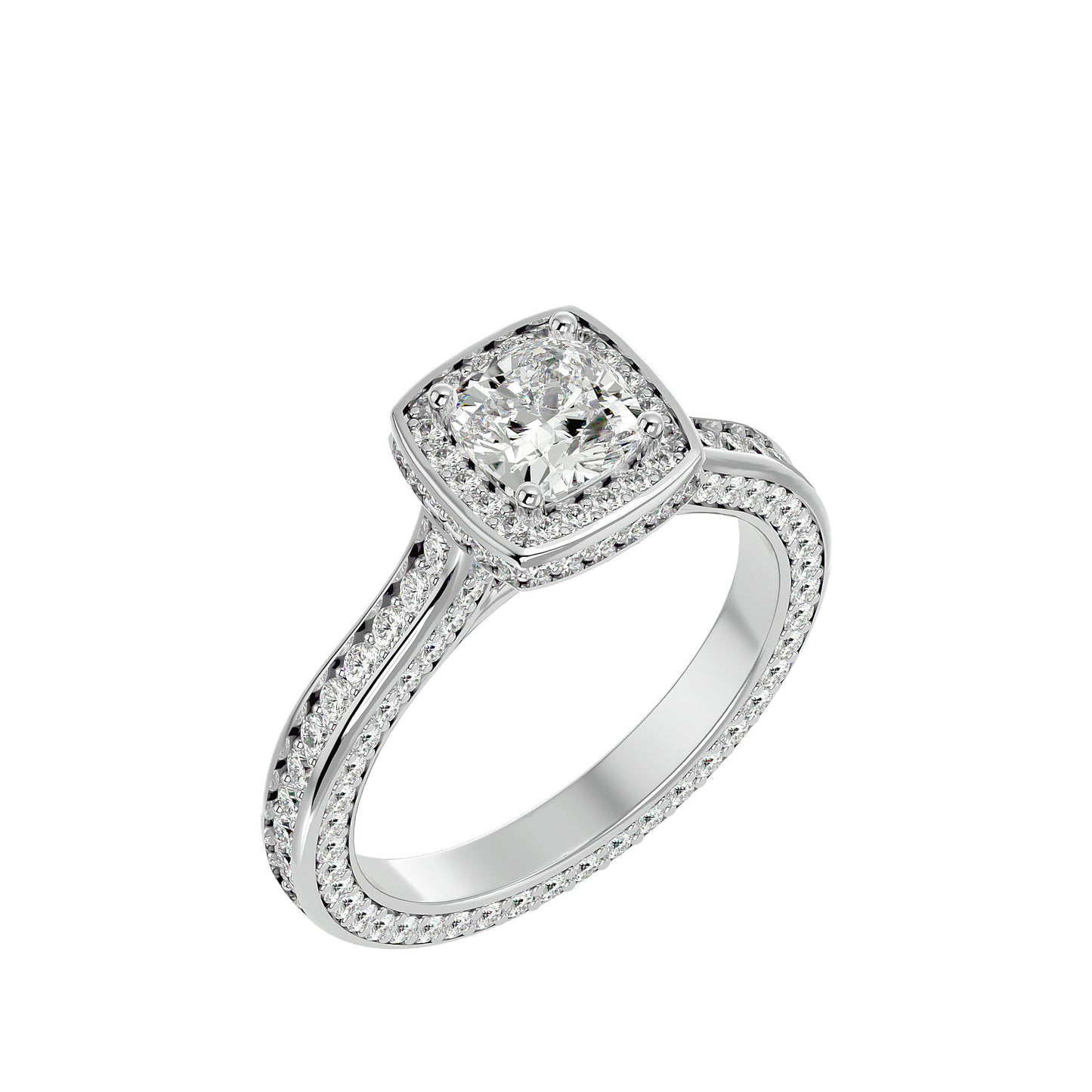 Bonnie halo diamond engagement ring