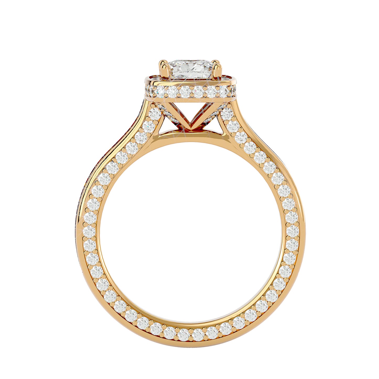 Bonnie halo diamond engagement ring