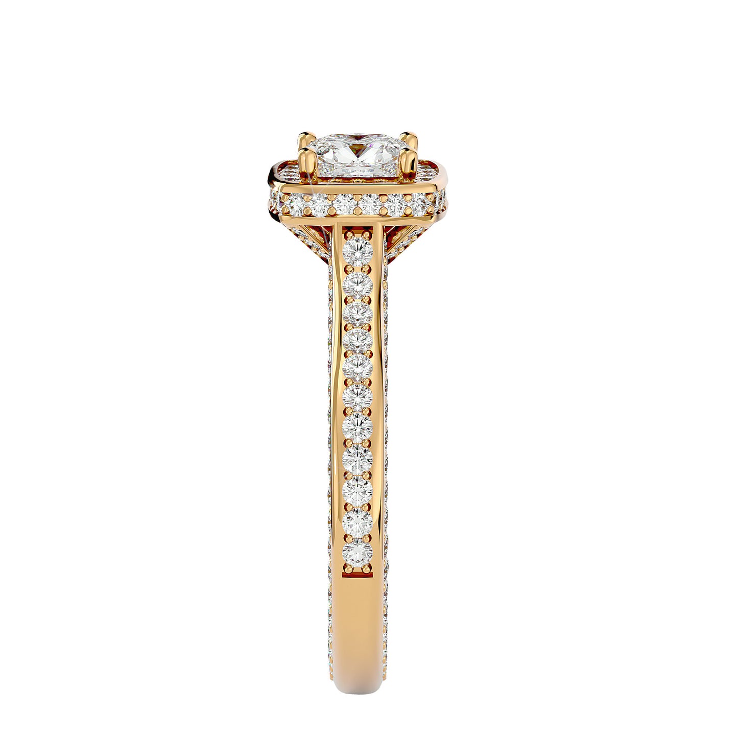 Bonnie halo diamond engagement ring