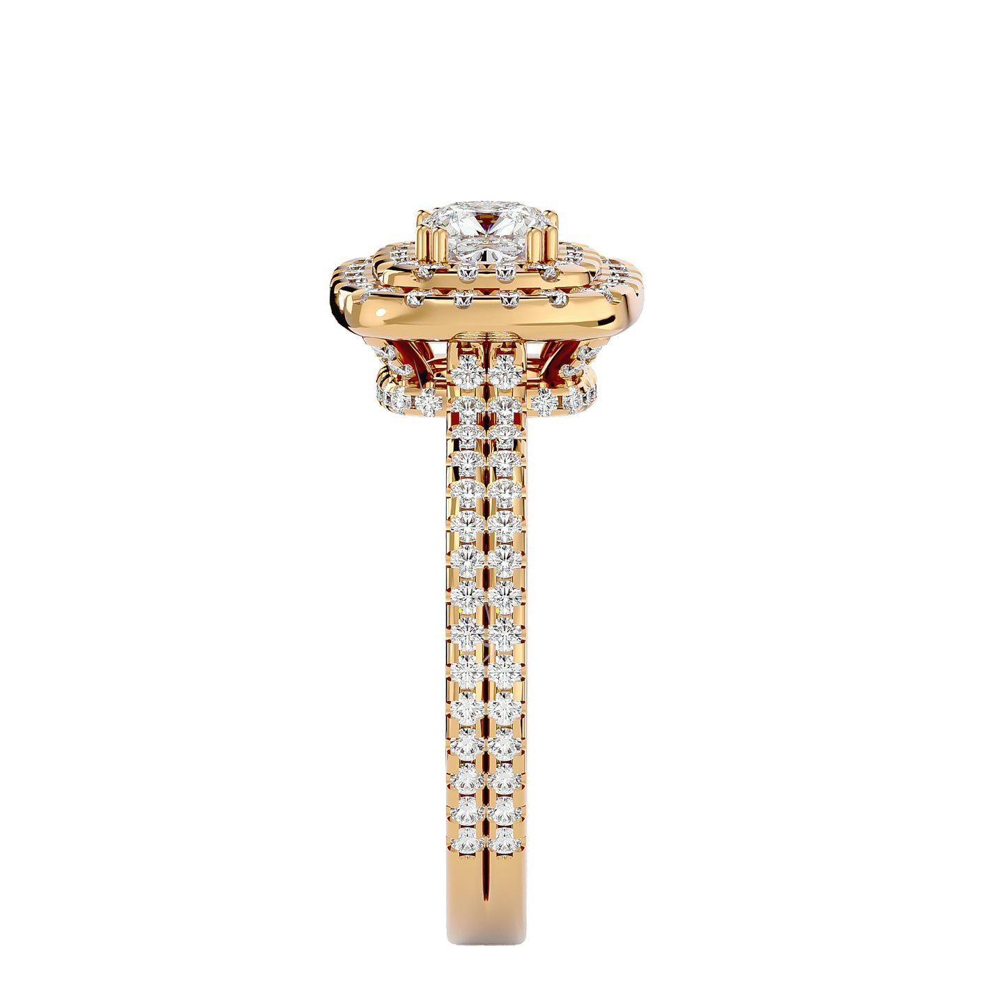 Markie double halo diamond engagement ring
