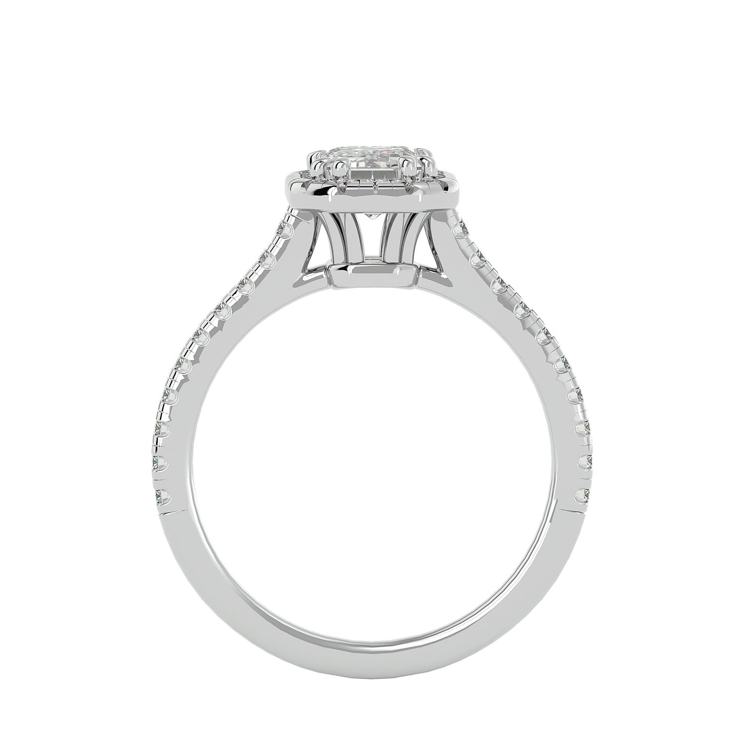 Shira halo diamond engagement ring