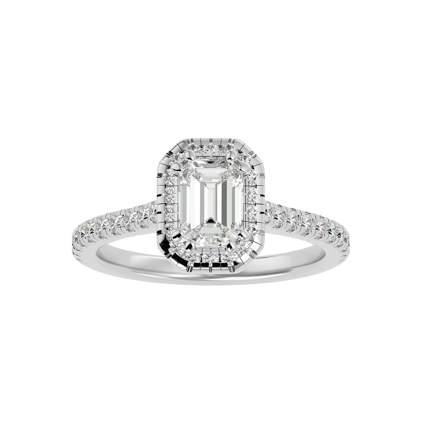 Shira halo diamond engagement ring