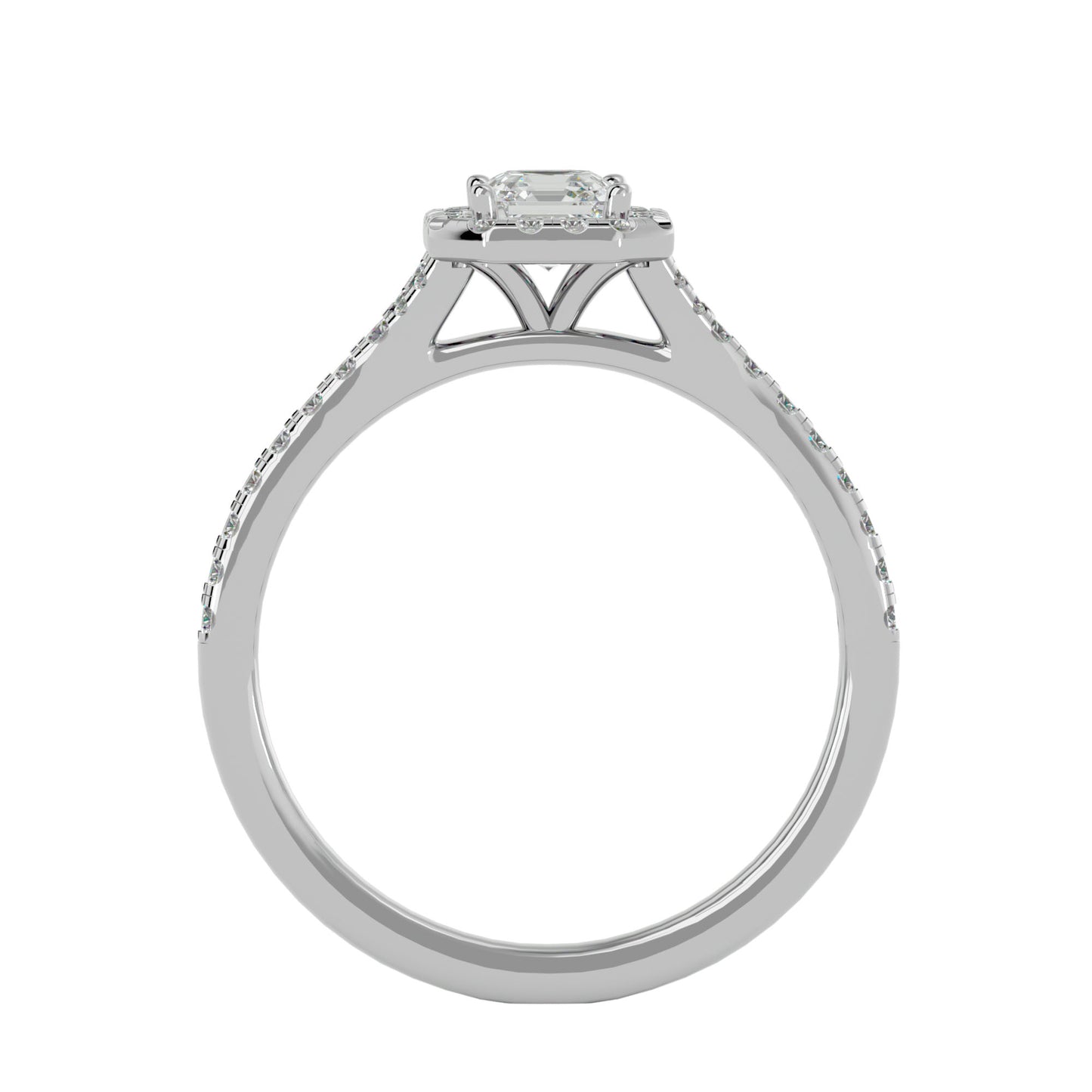 Linda Halo Diamond Engagement ring