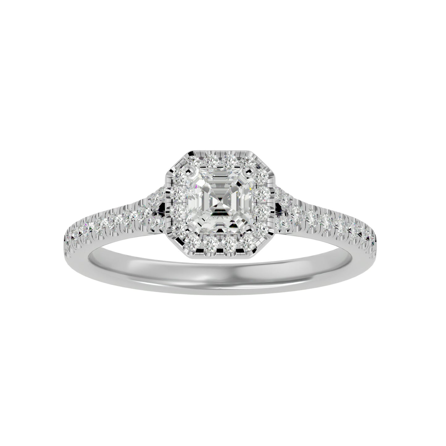 Linda Halo Diamond Engagement ring