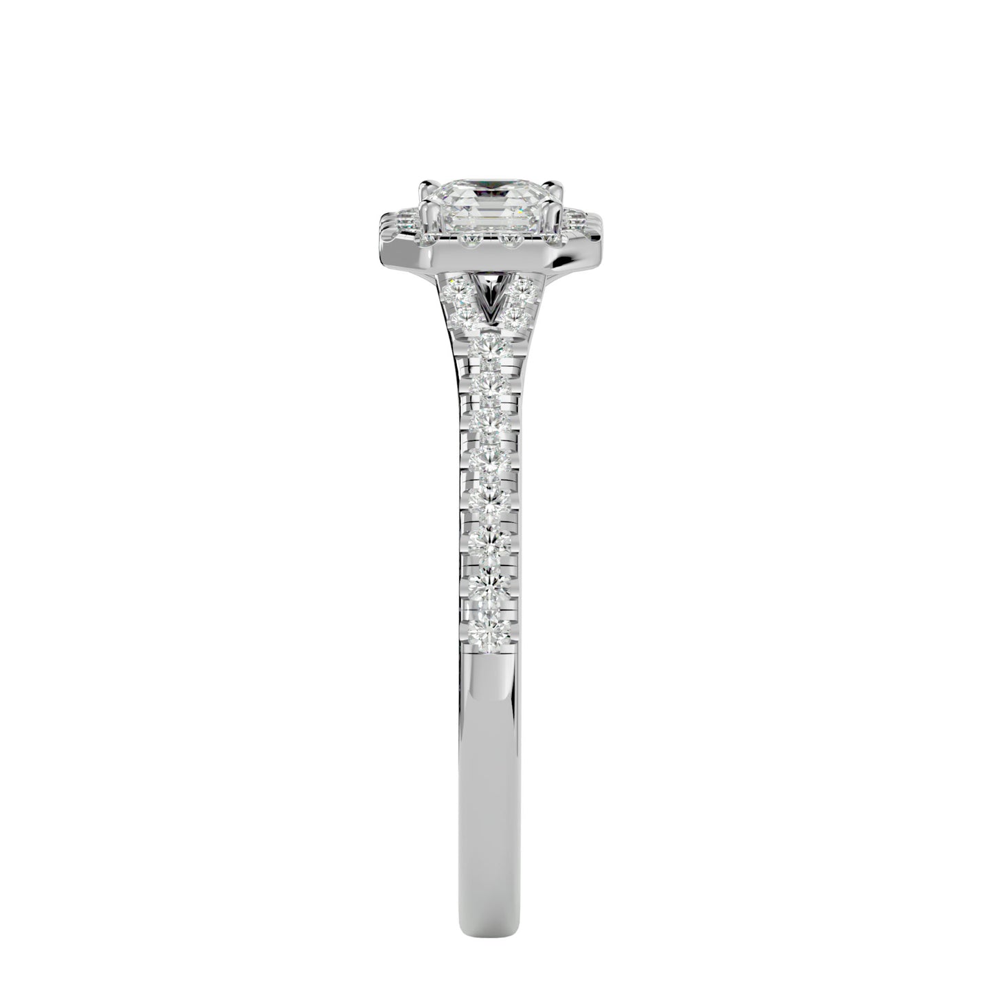 Linda Halo Diamond Engagement ring