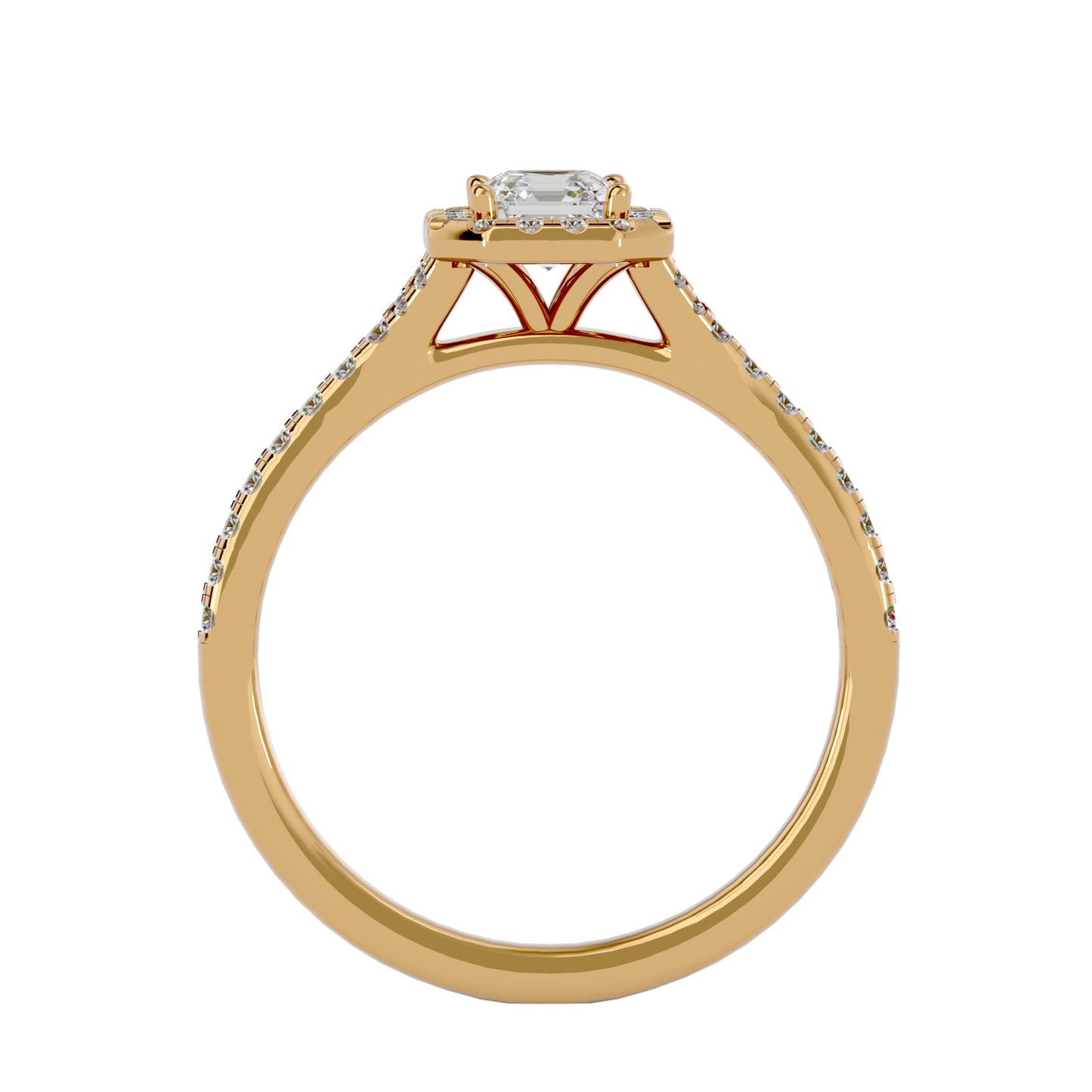 Linda Halo Diamond Engagement ring