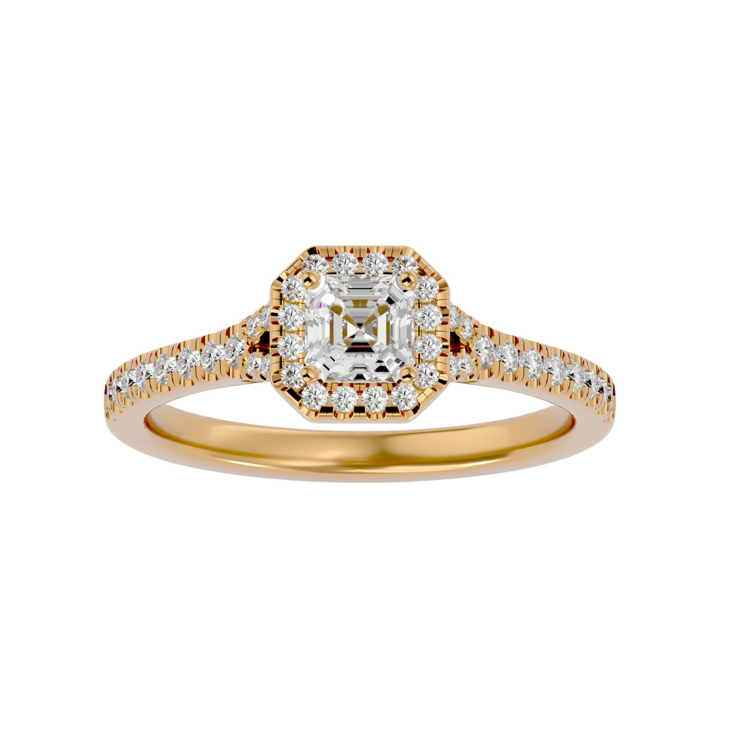 Linda Halo Diamond Engagement ring