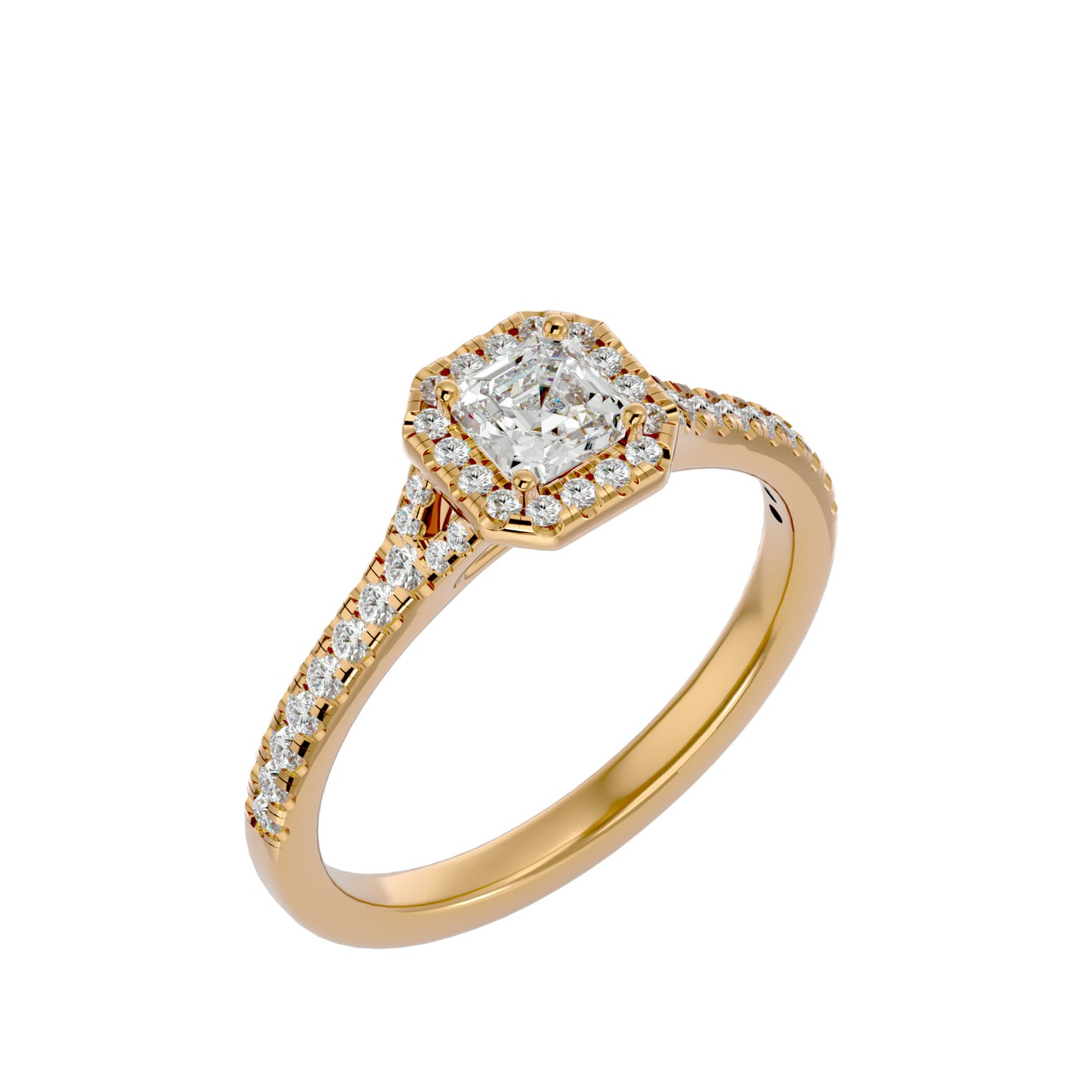Linda Halo Diamond Engagement ring