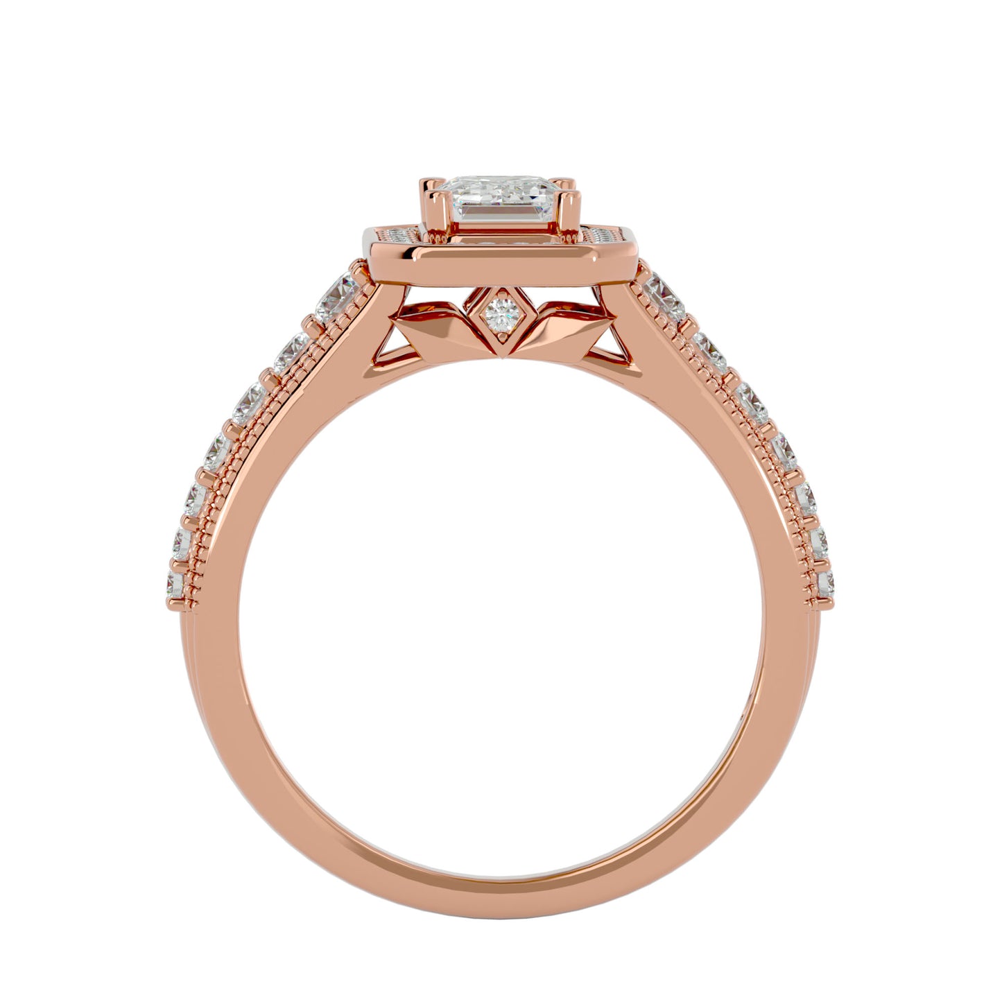 Jacquiline halo diamond engagement ring