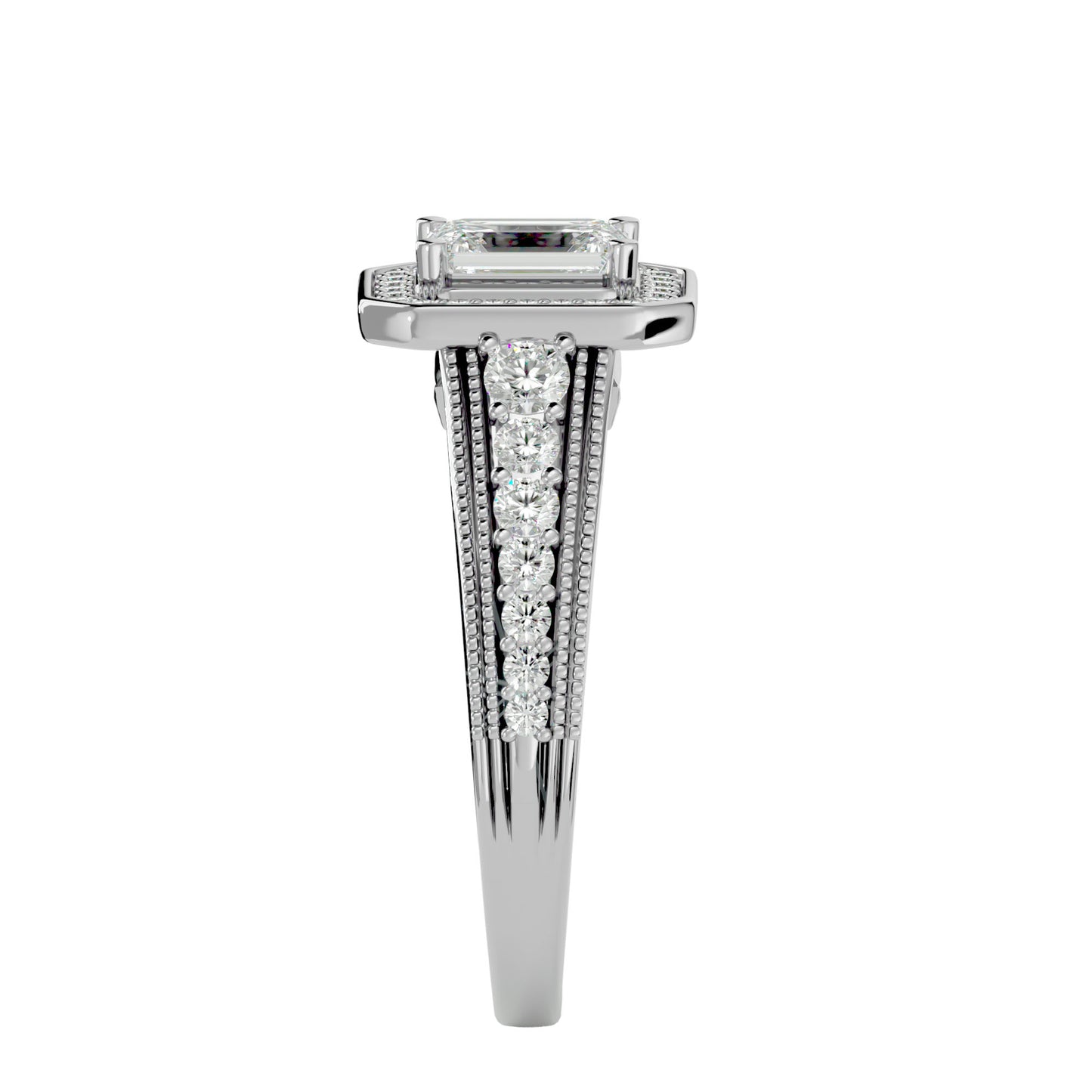 Jacquiline halo diamond engagement ring