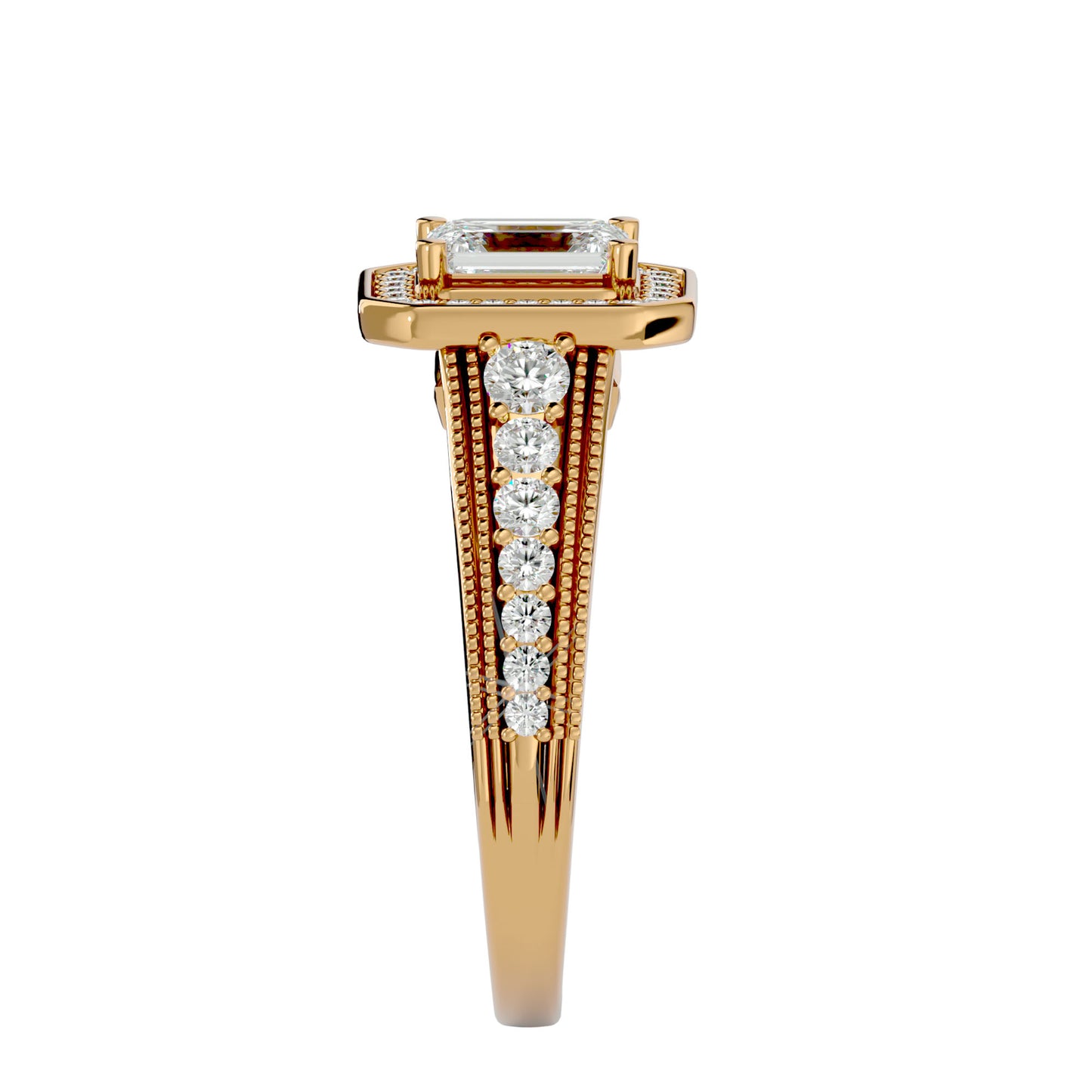 Jacquiline halo diamond engagement ring