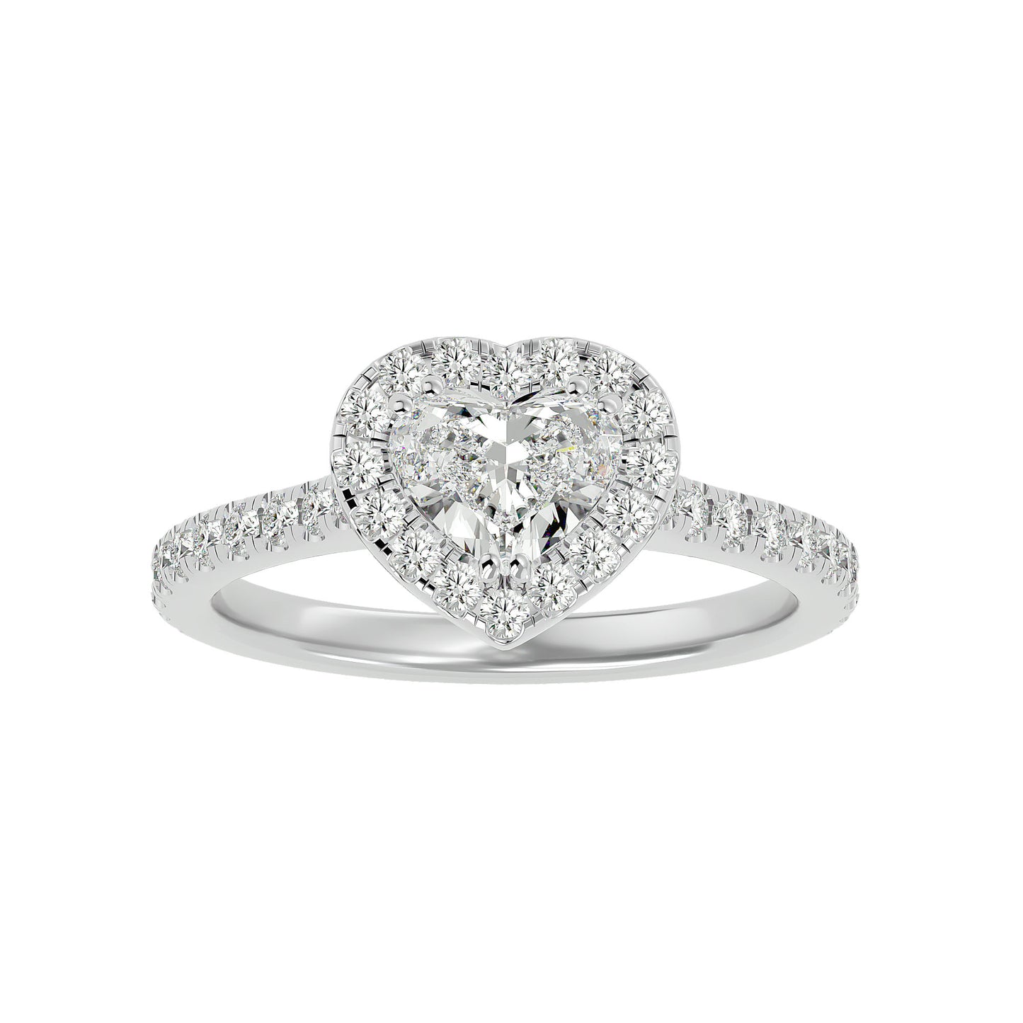 Love halo diamond engagement ring