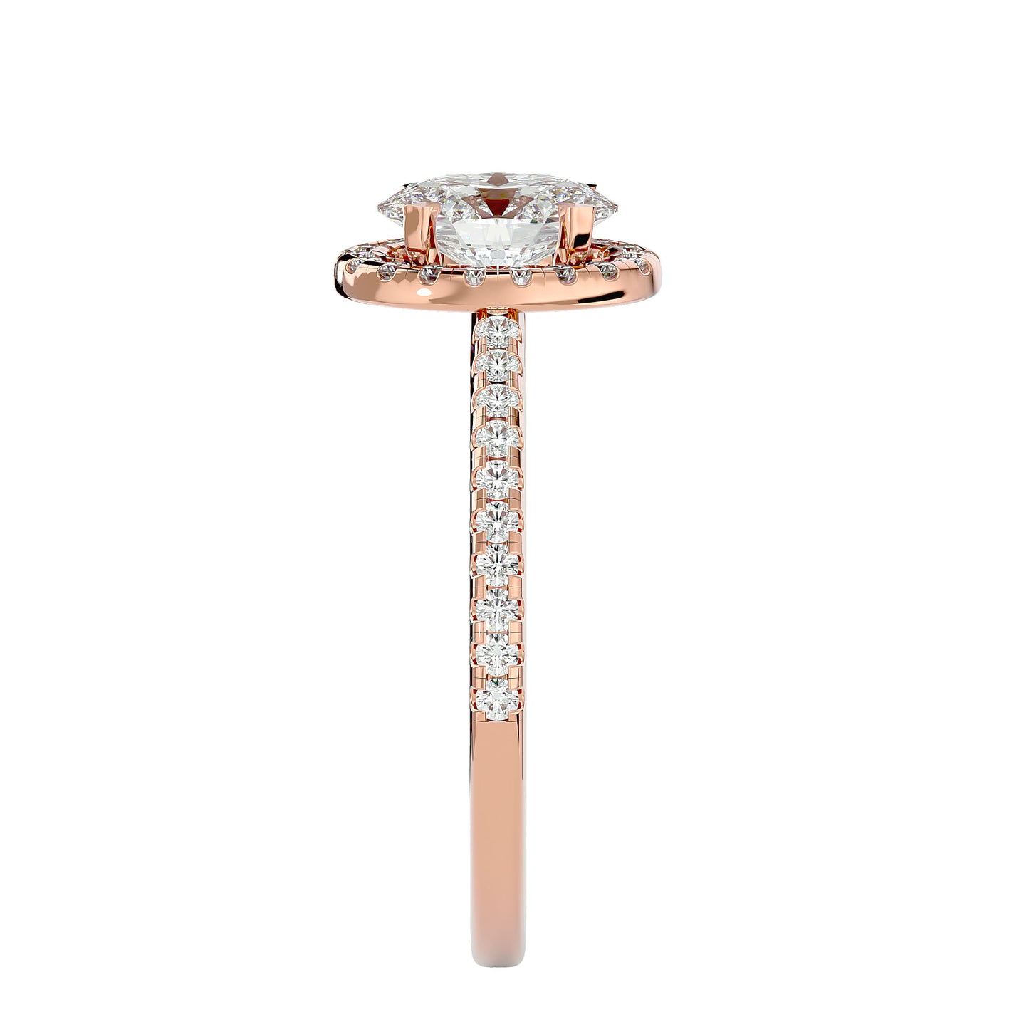 Raina halo diamond engagement ring