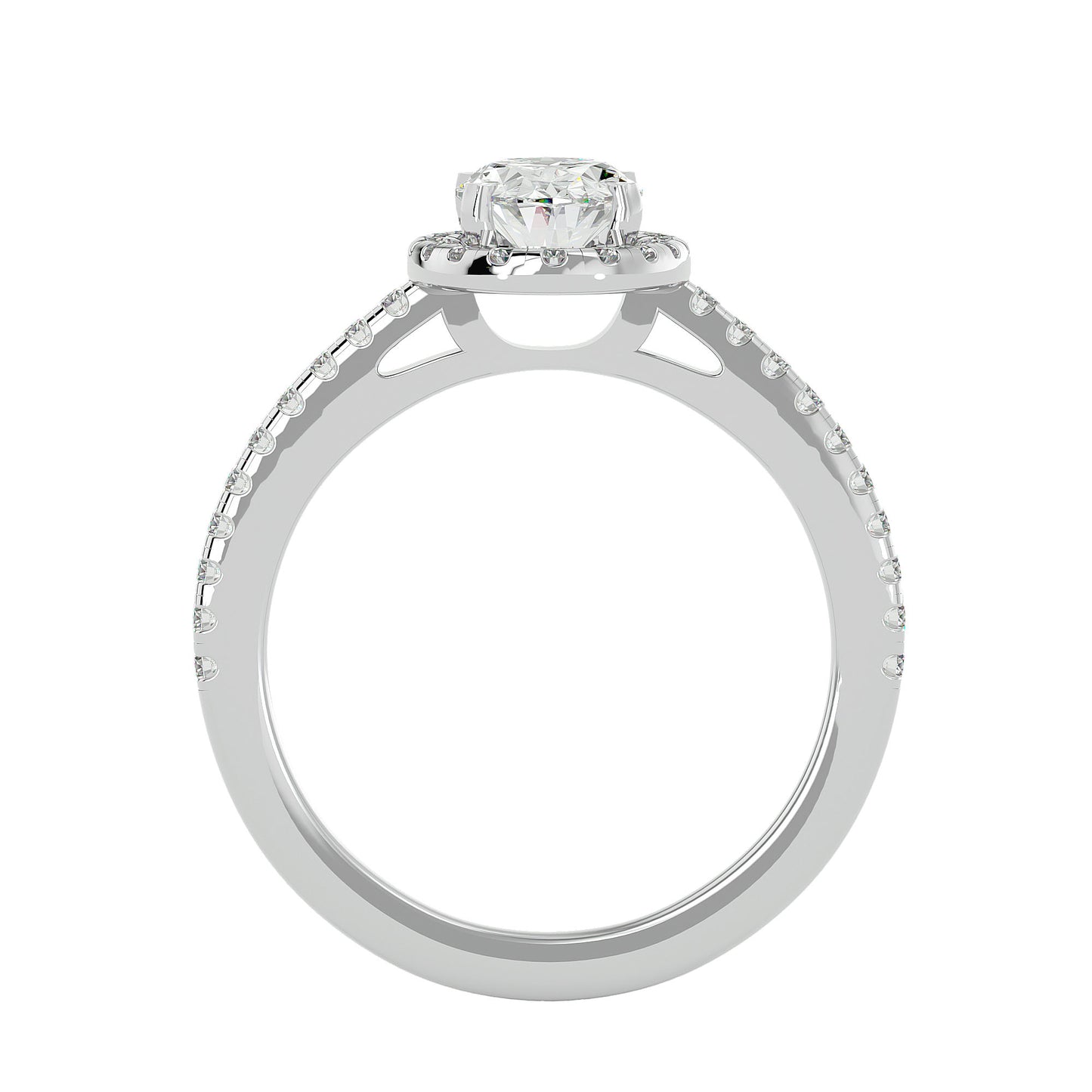Raina halo diamond engagement ring