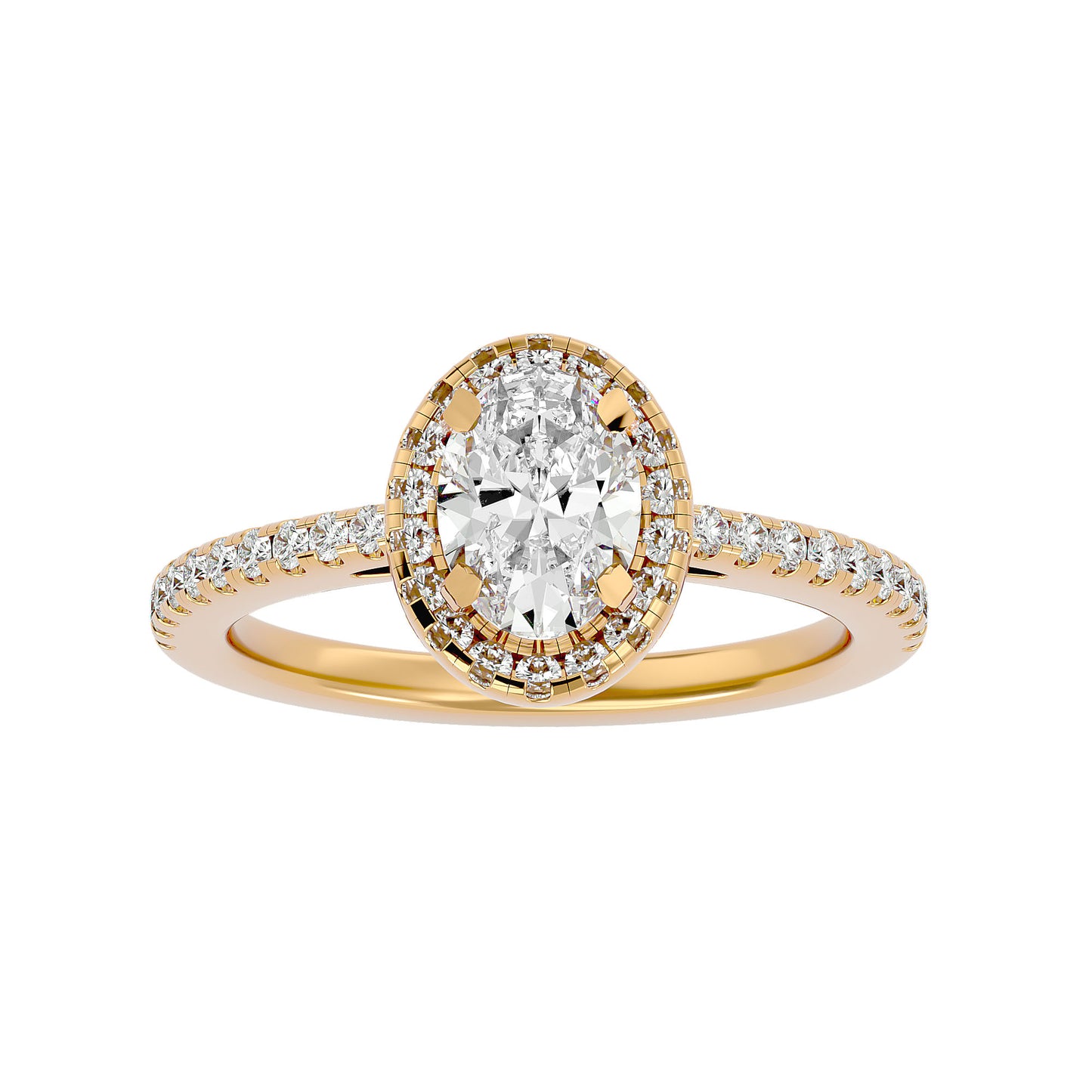Raina halo diamond engagement ring