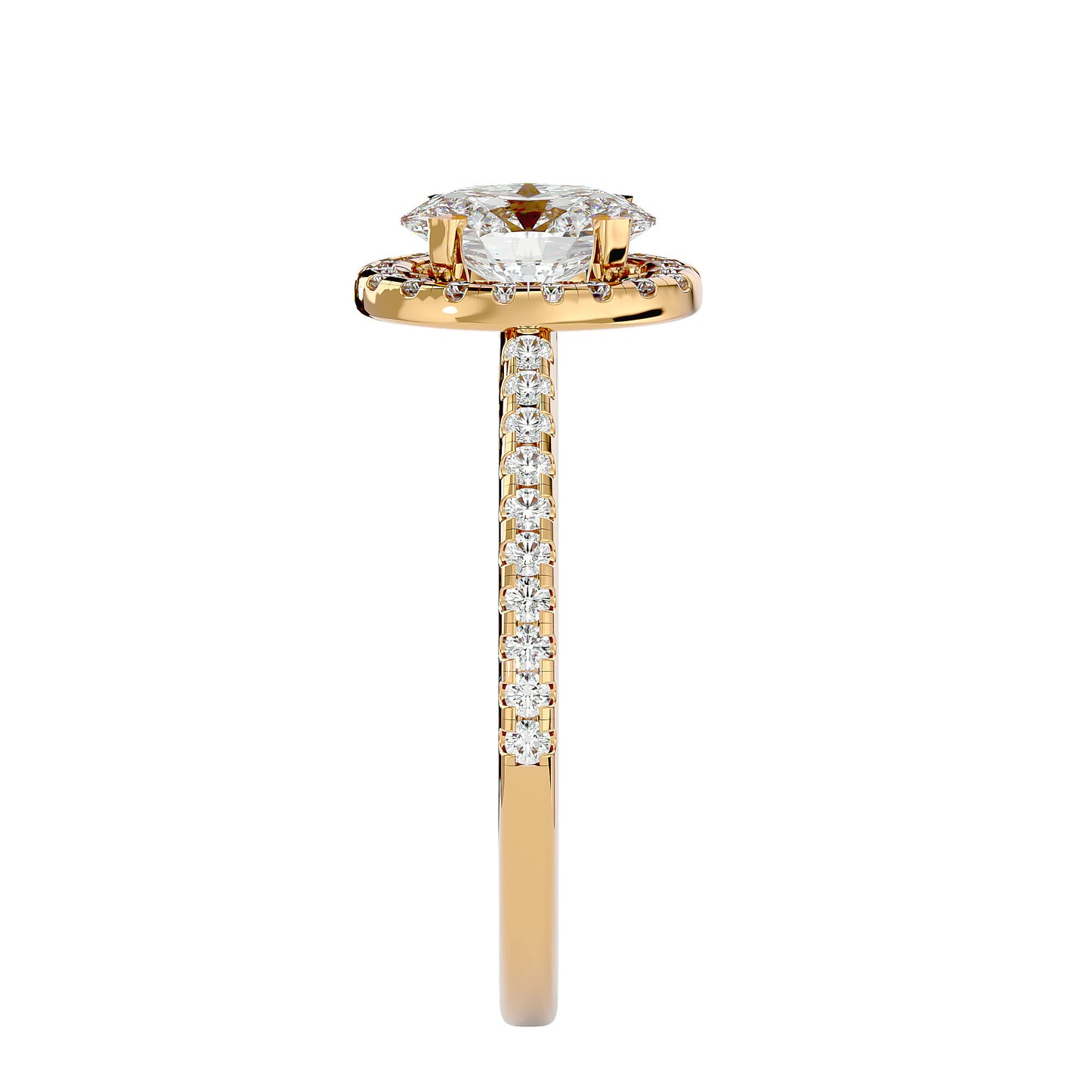 Raina halo diamond engagement ring