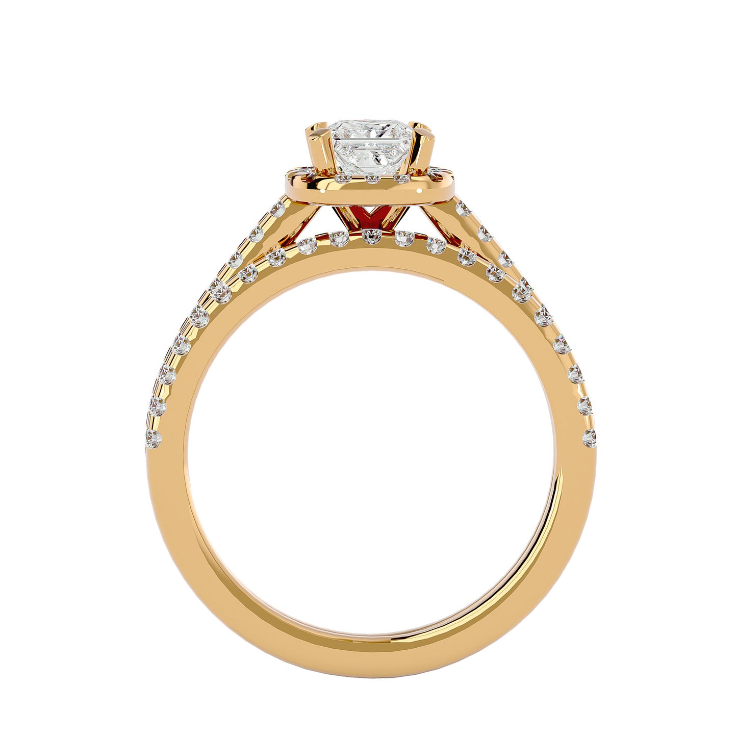 Zavi bold diamond engagement ring