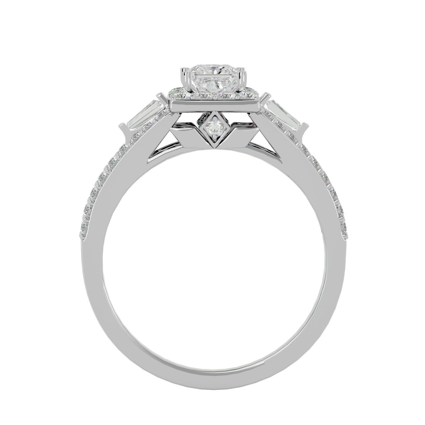 Willy bold channel setting diamond engagement ring