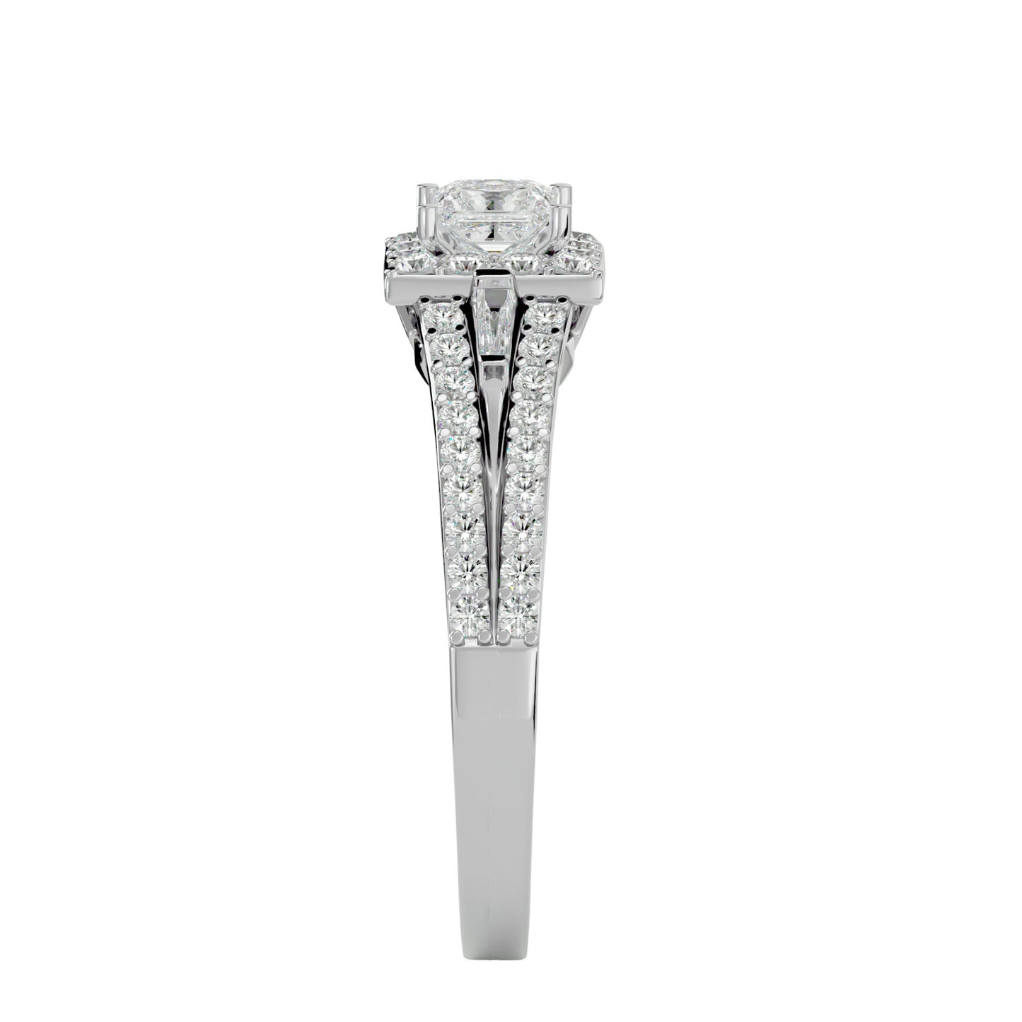 Willy bold channel setting diamond engagement ring