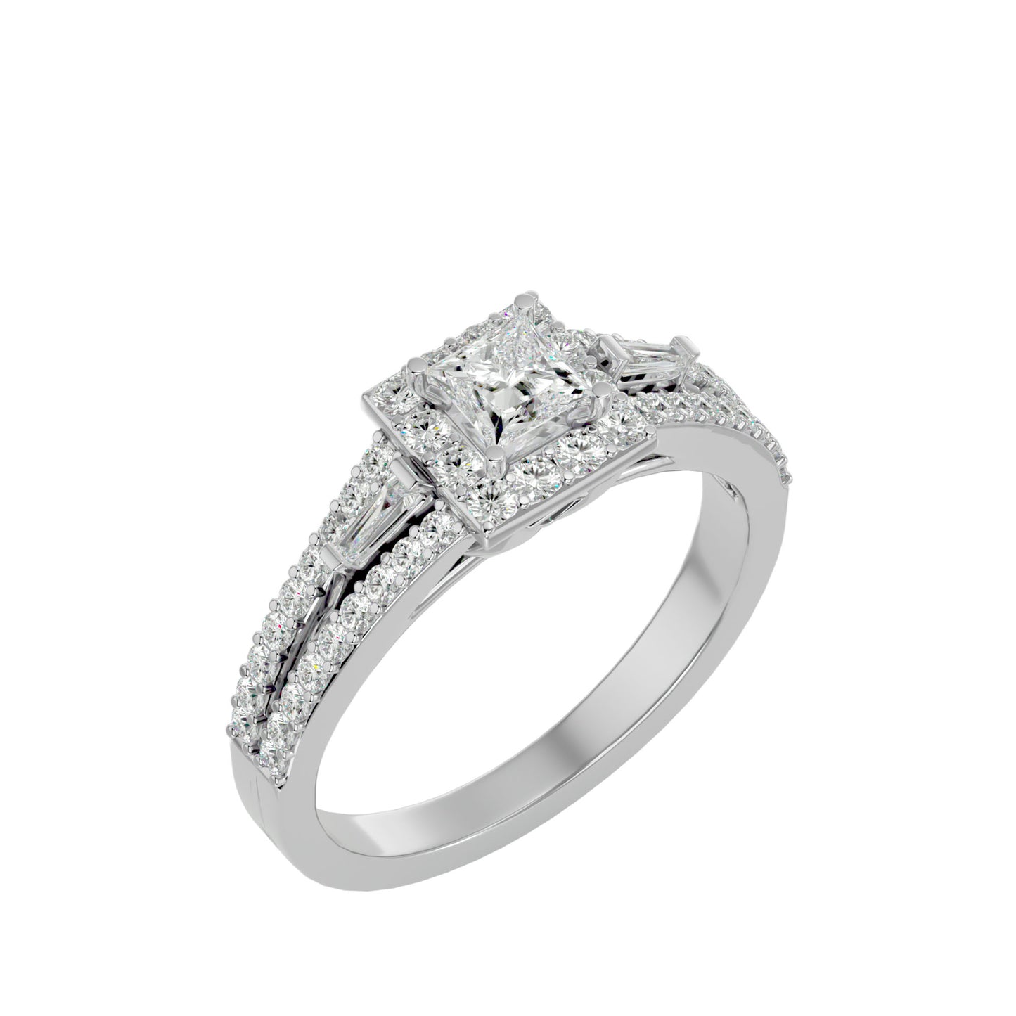 Willy bold channel setting diamond engagement ring