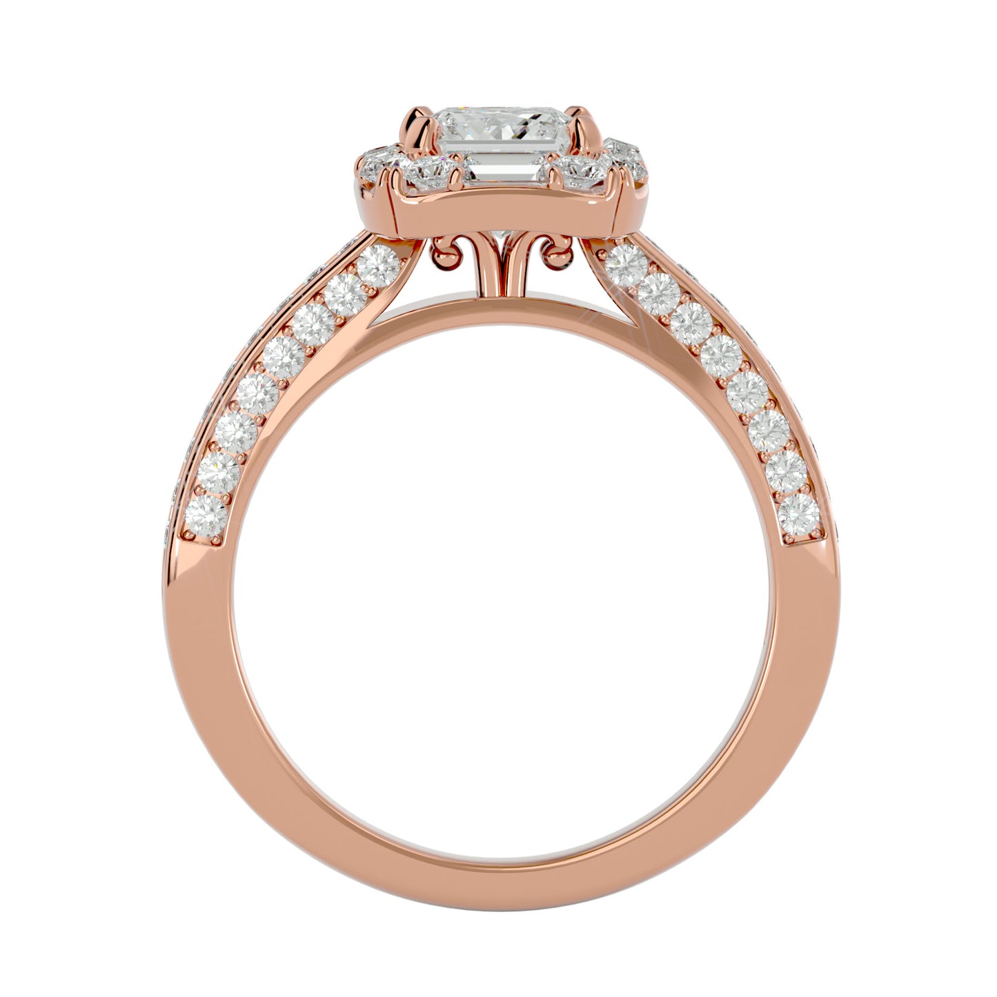 Piu Princess Diamond Engagement Ring