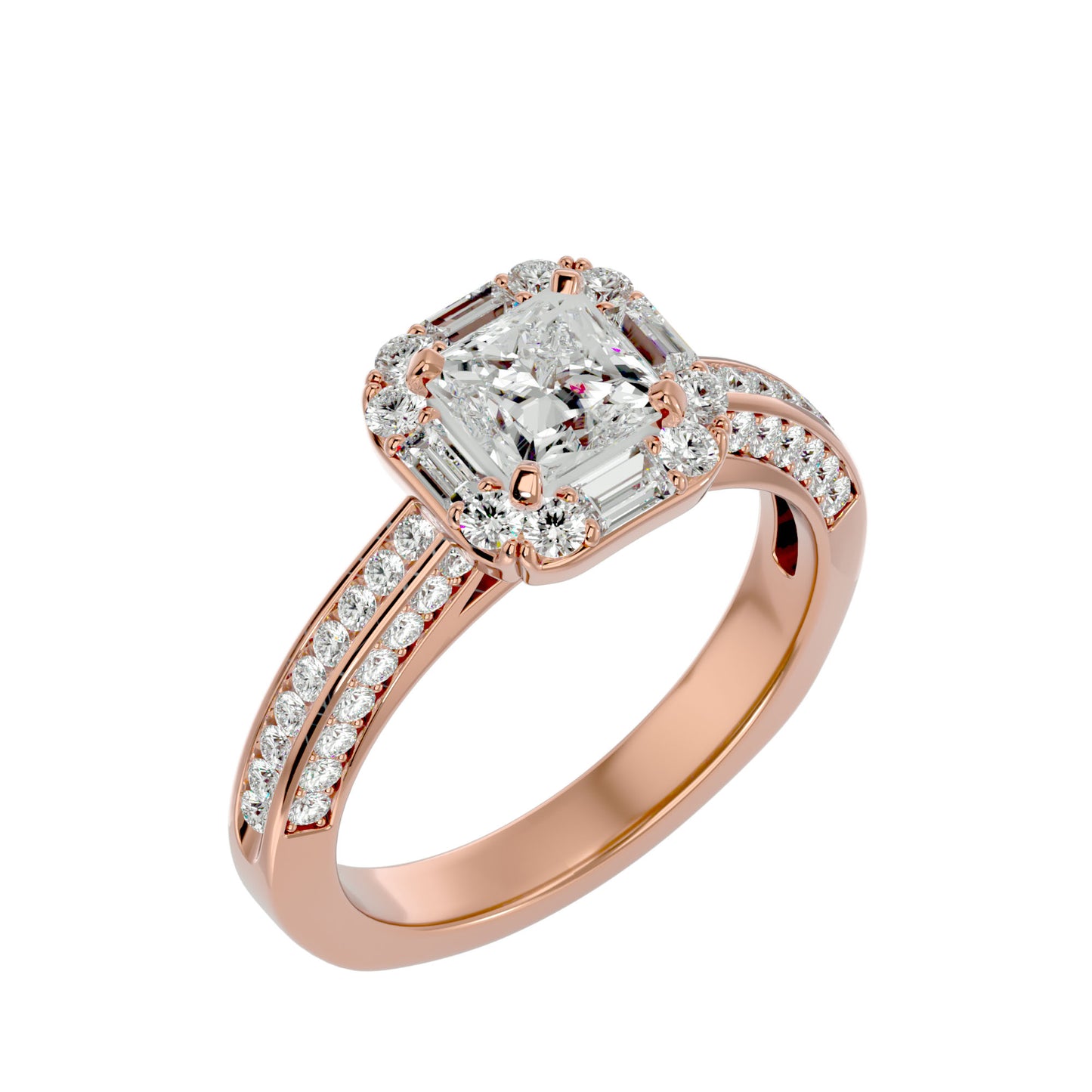 Piu Princess Diamond Engagement Ring