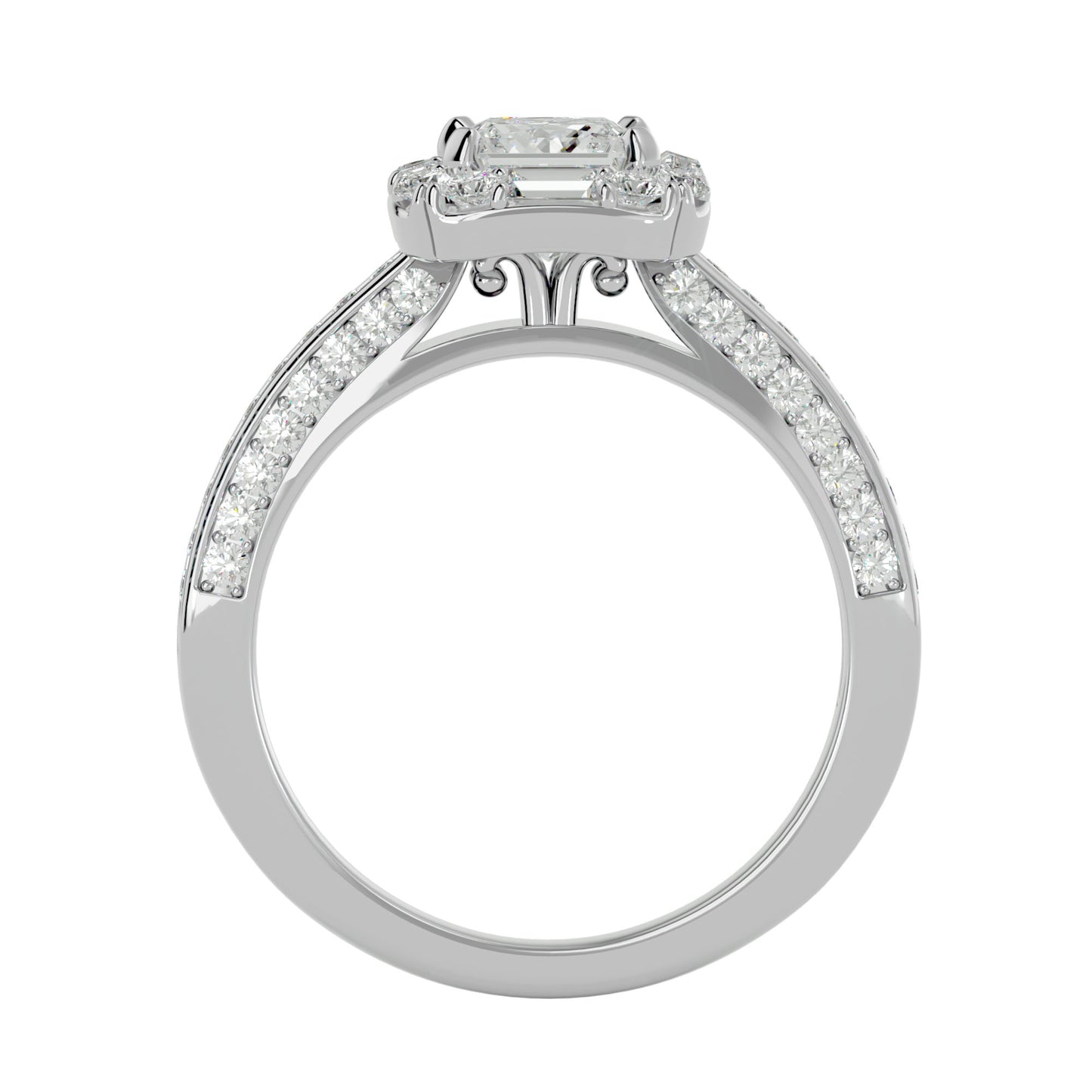 Piu Princess Diamond Engagement Ring