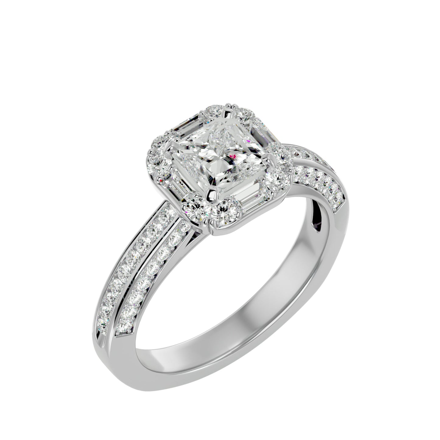 Piu Princess Diamond Engagement Ring