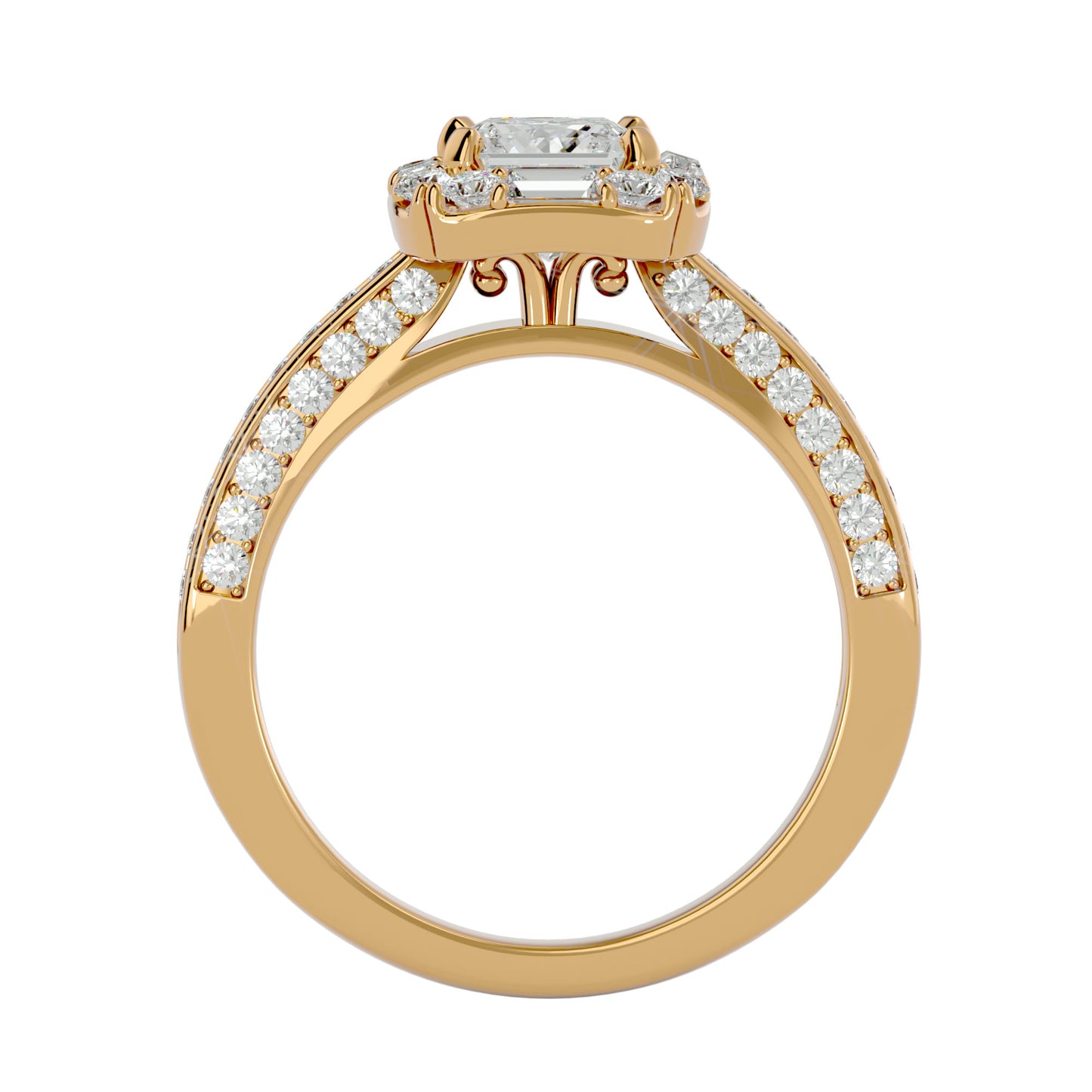 Piu Princess Diamond Engagement Ring