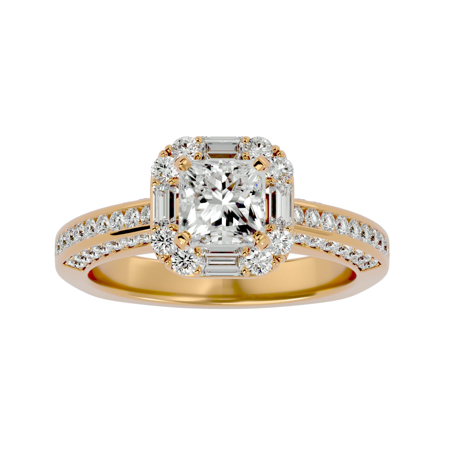 Piu Princess Diamond Engagement Ring