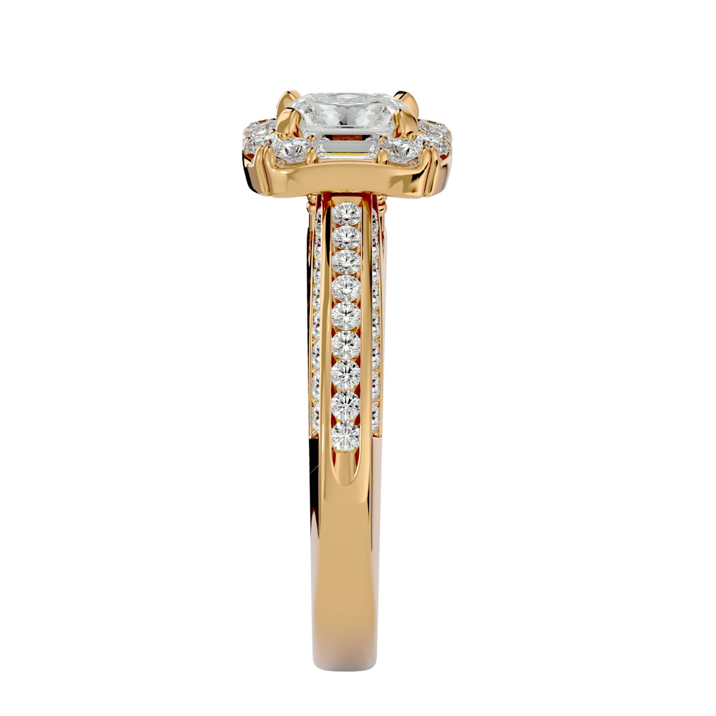 Piu Princess Diamond Engagement Ring