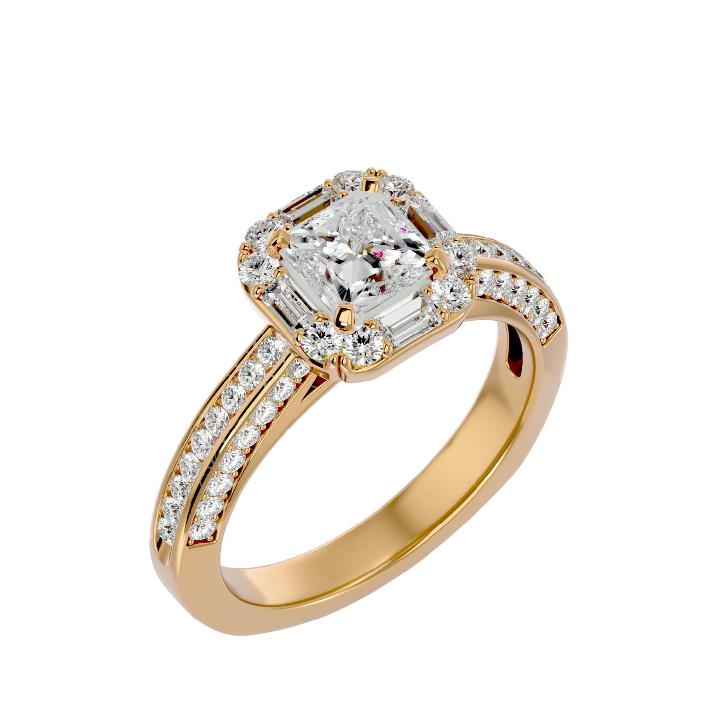 Piu Princess Diamond Engagement Ring