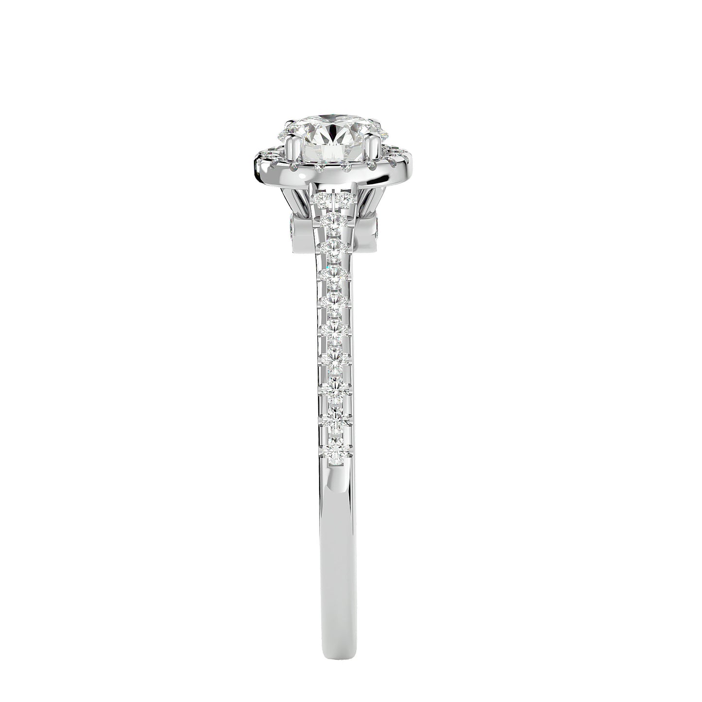 Emilie Halo diamond engagement ring