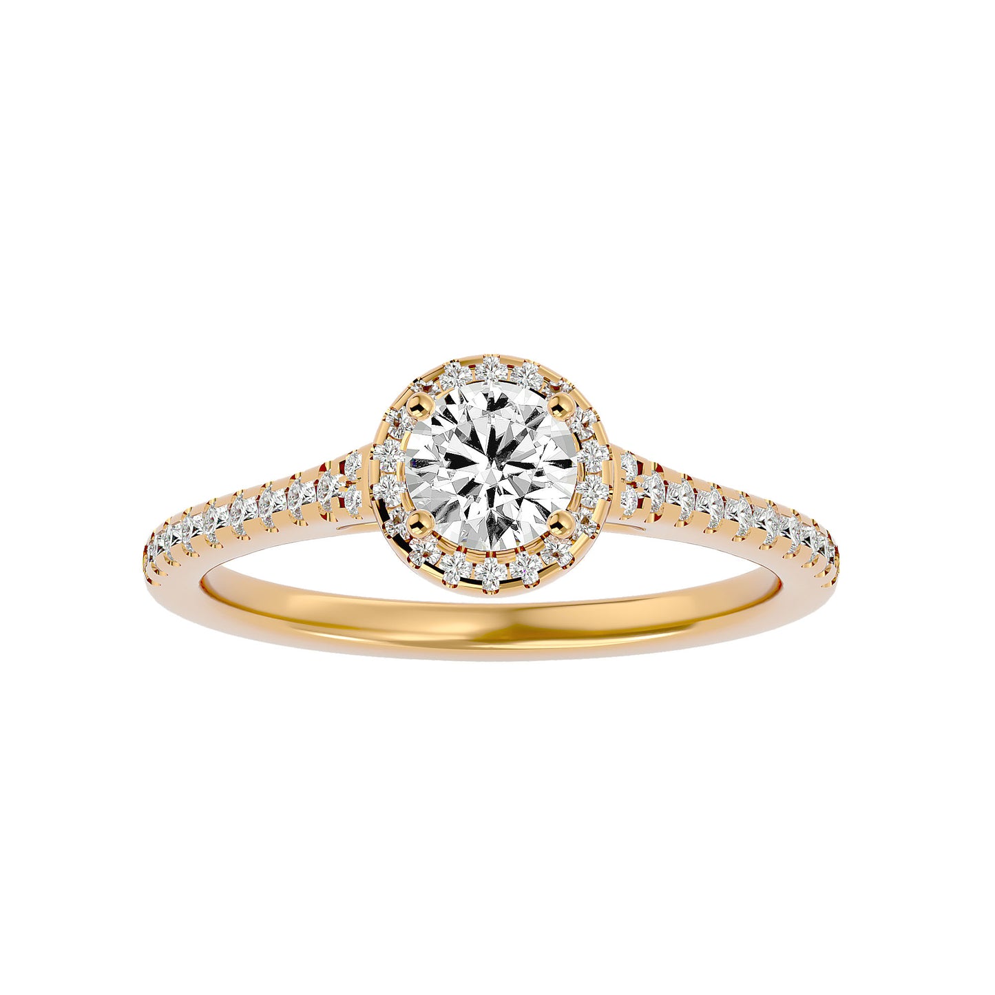 Emilie Halo diamond engagement ring