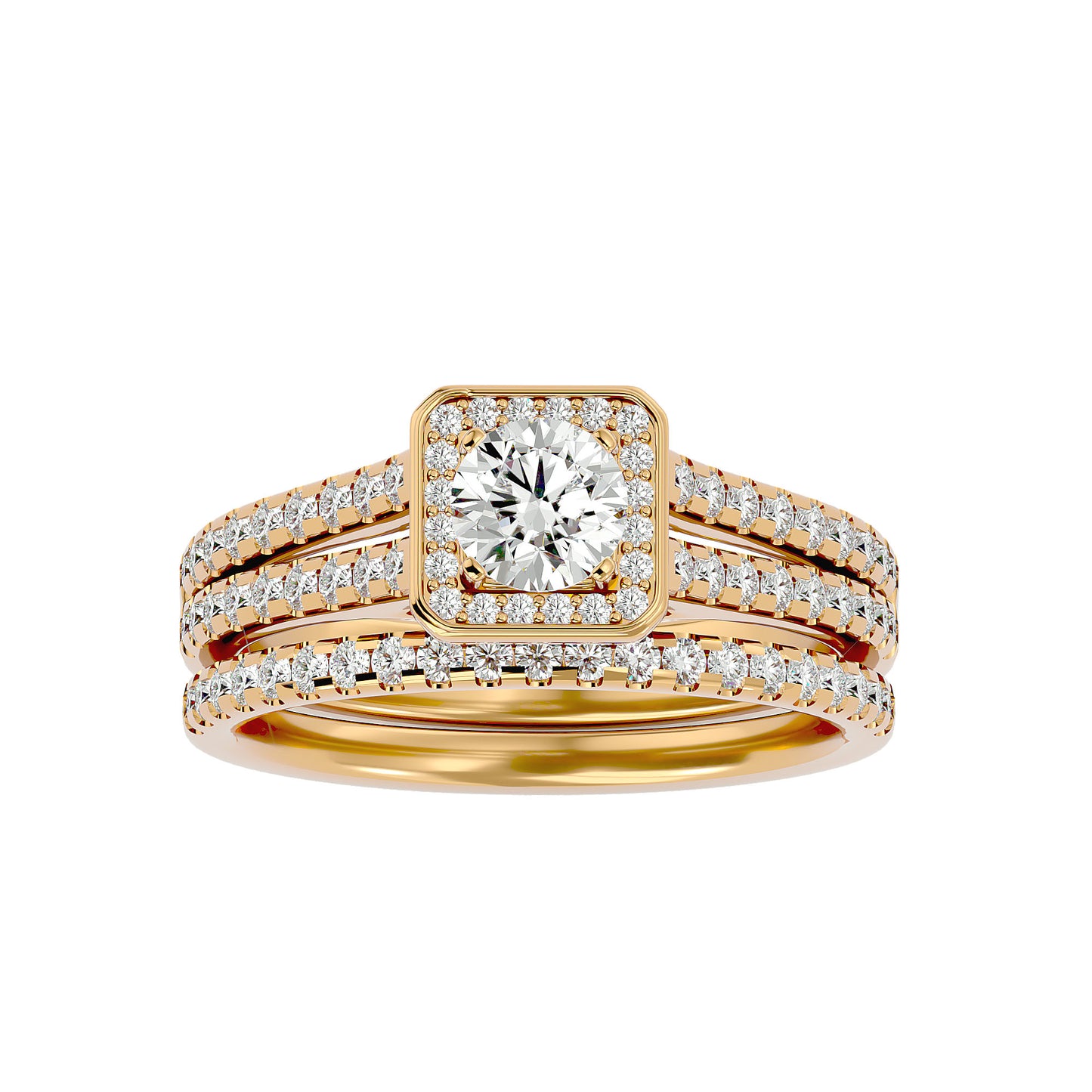 Ines Halo Diamond Engagement Ring