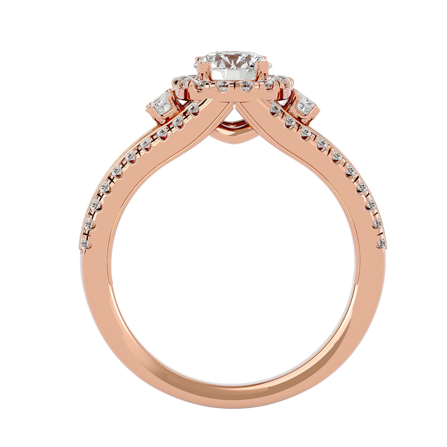 Saskia Halo Diamond Engagement Ring