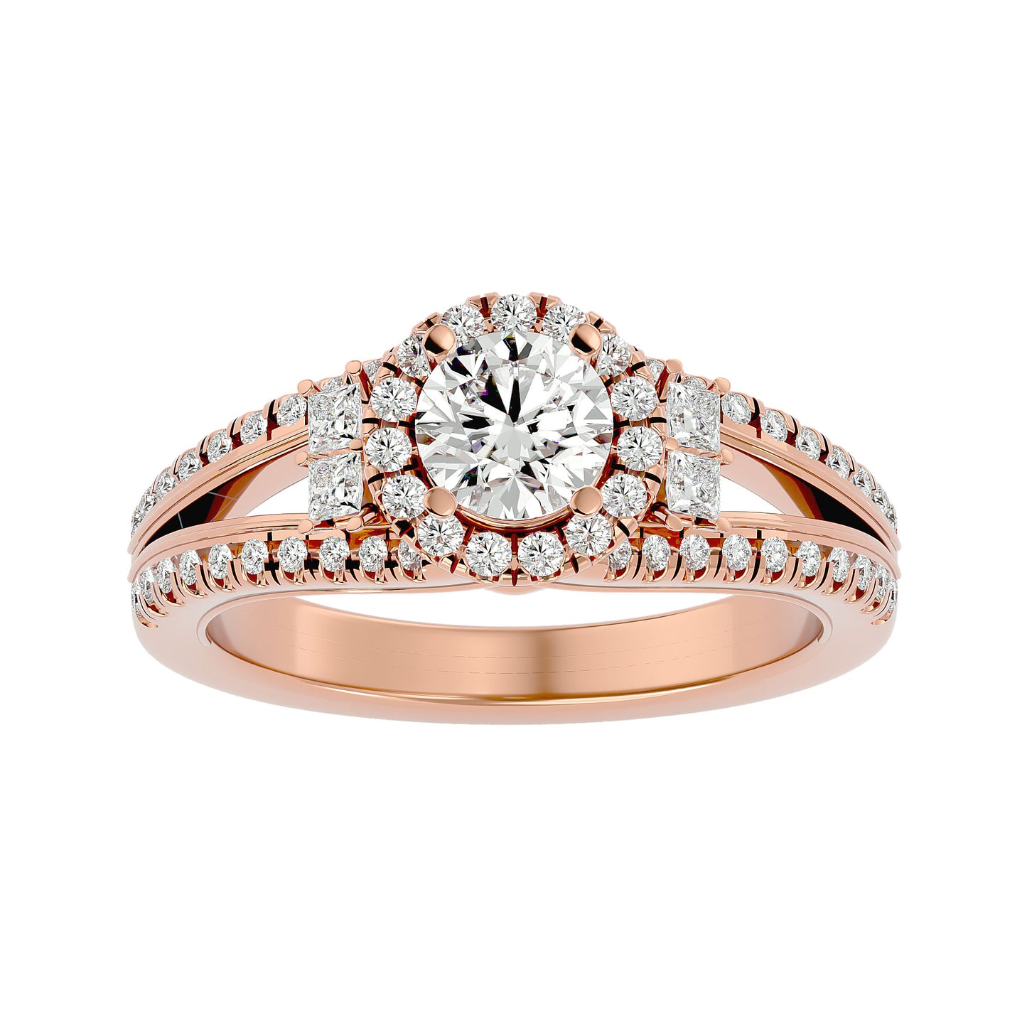 Saskia Halo Diamond Engagement Ring