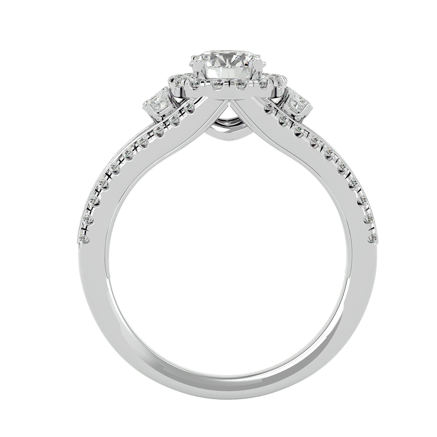 Saskia Halo Diamond Engagement Ring
