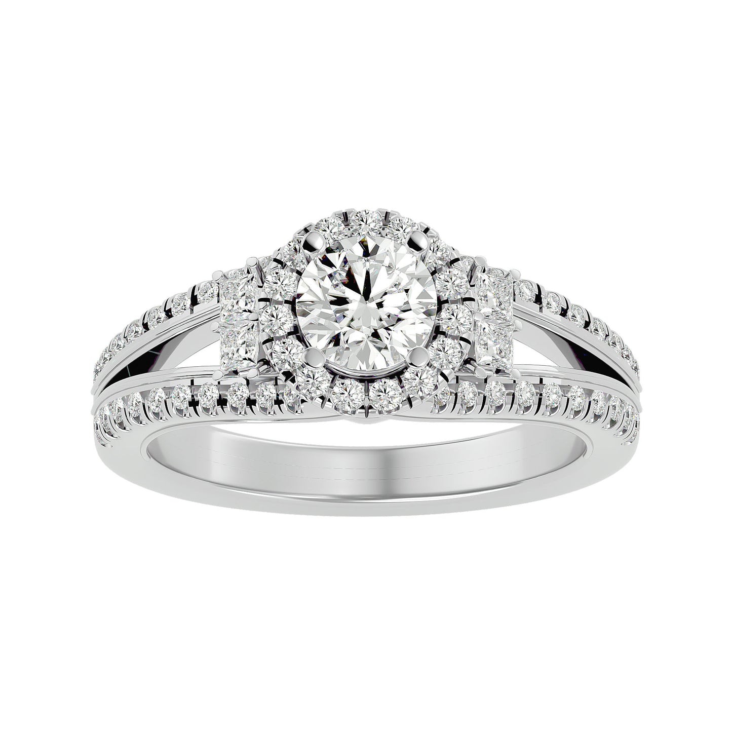 Saskia Halo Diamond Engagement Ring