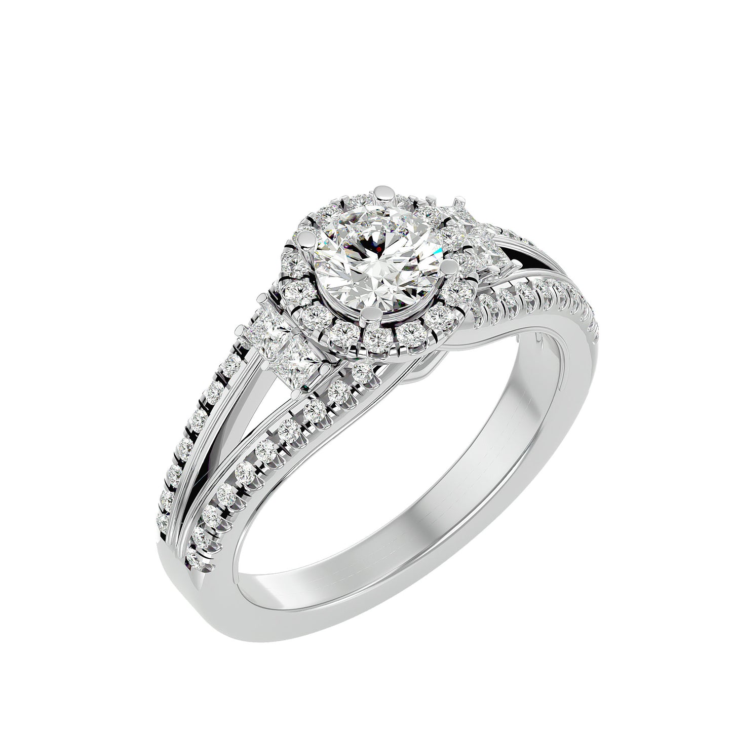 Saskia Halo Diamond Engagement Ring