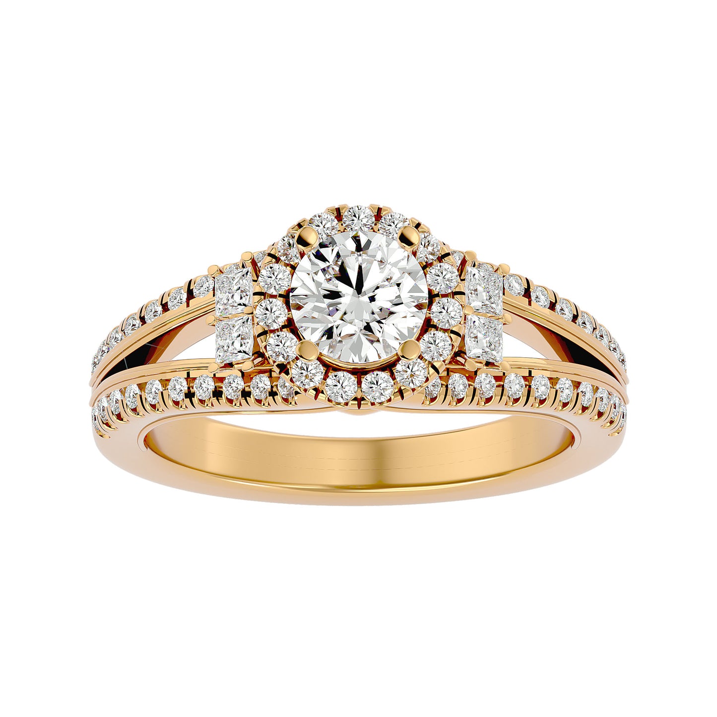 Saskia Halo Diamond Engagement Ring