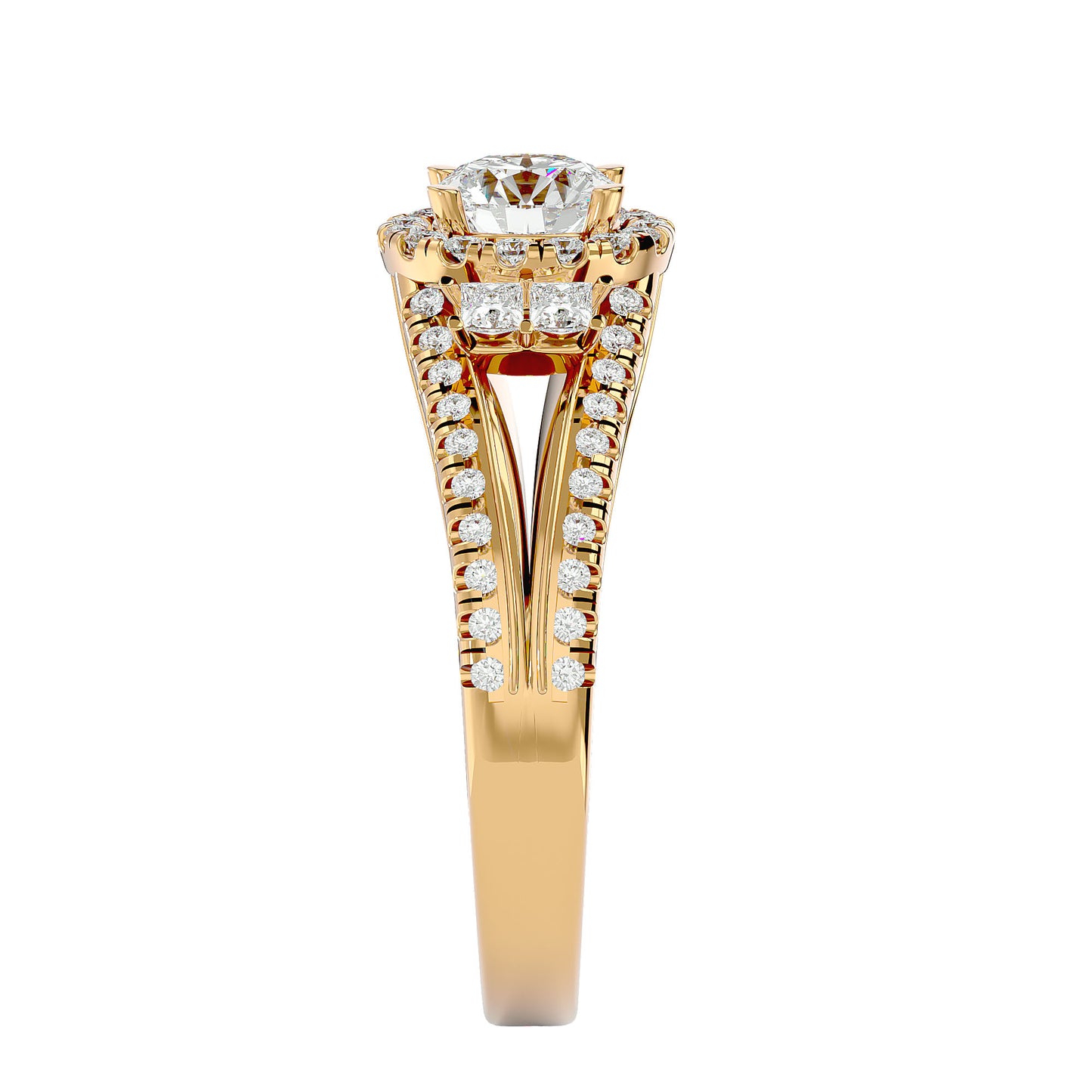 Saskia Halo Diamond Engagement Ring