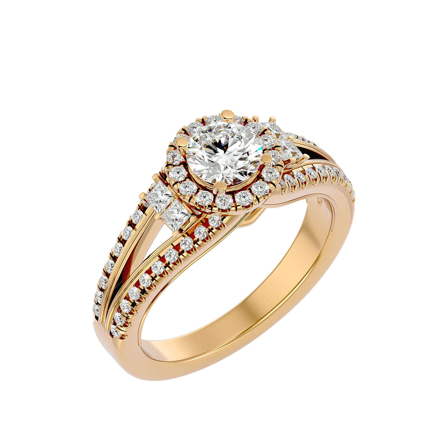 Saskia Halo Diamond Engagement Ring