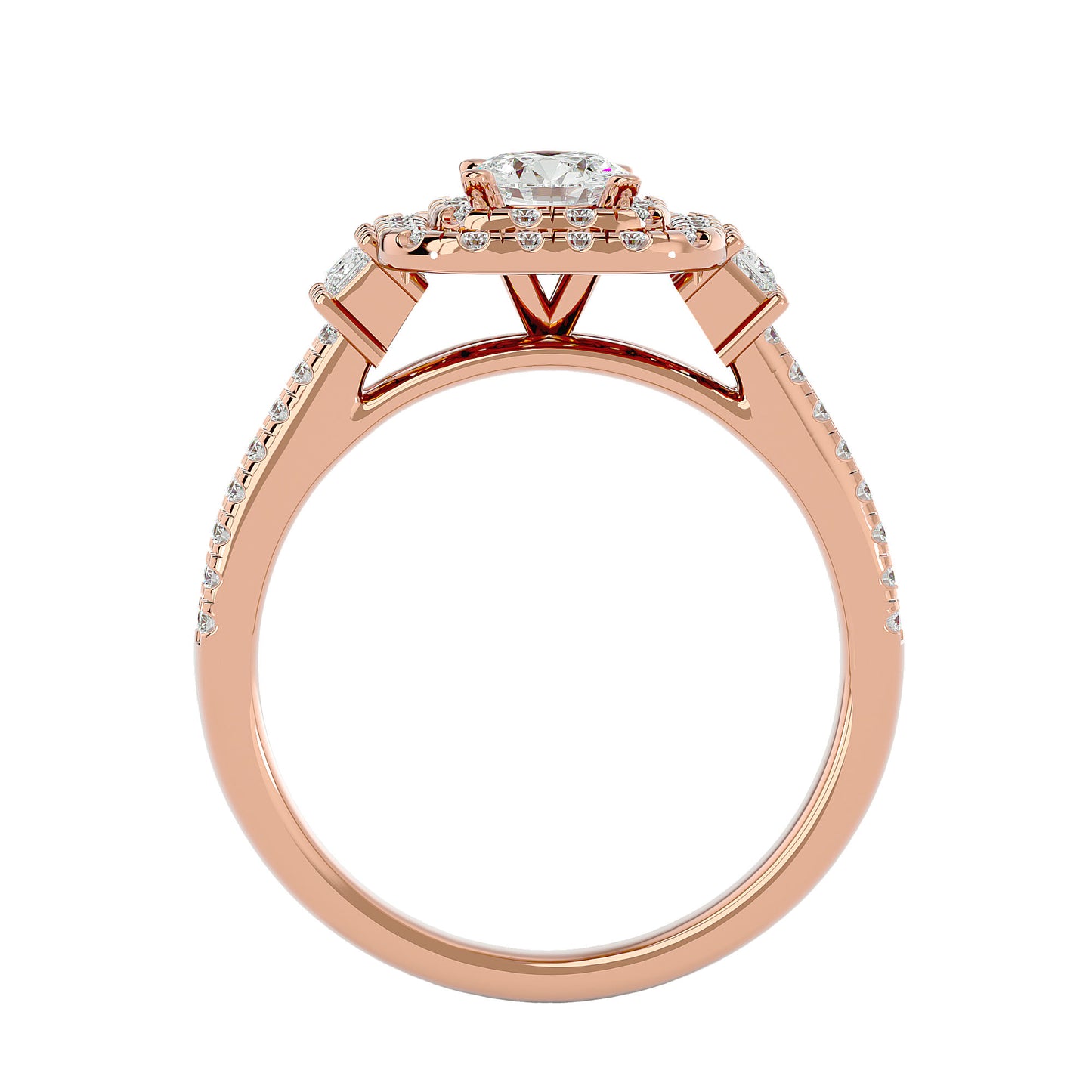 Tessa Double Halo Diamond Engagement Ring
