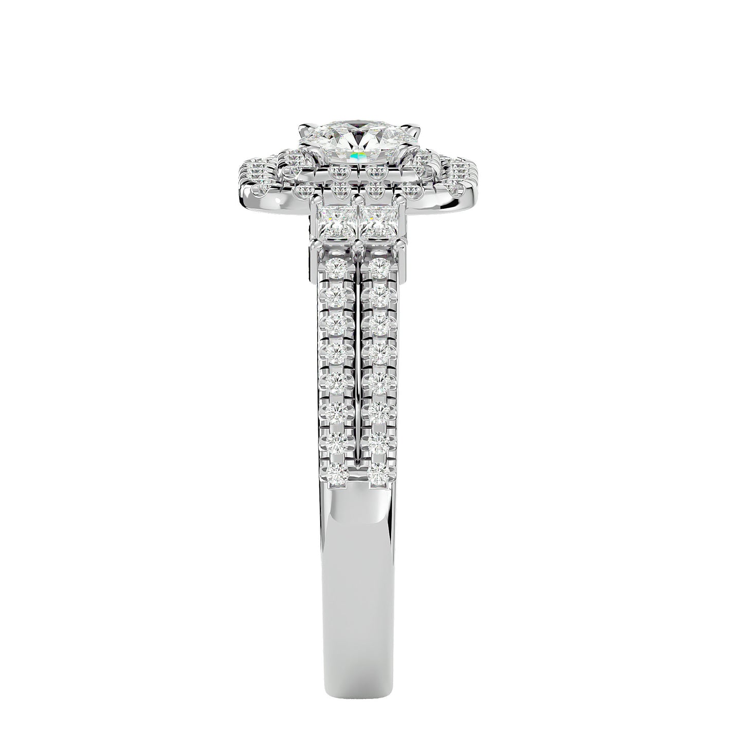 Tessa Double Halo Diamond Engagement Ring