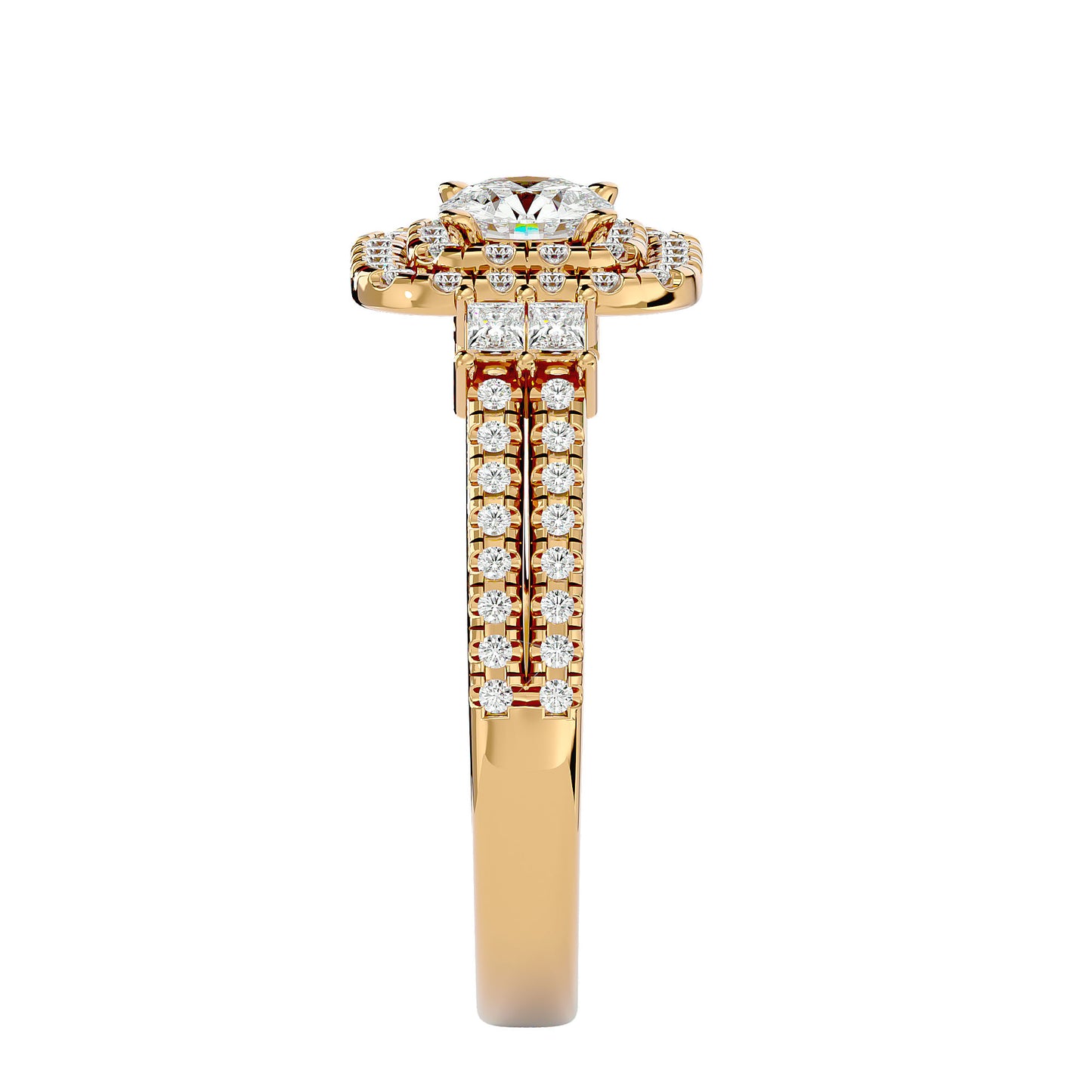 Tessa Double Halo Diamond Engagement Ring
