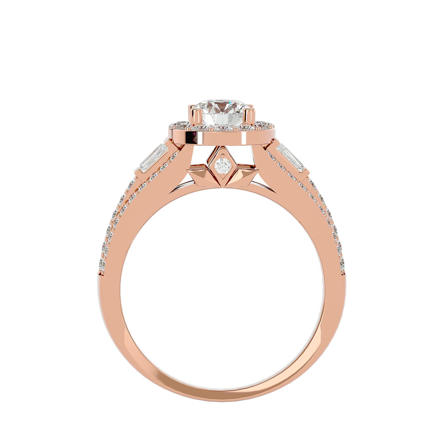 Vivienne Halo Diamond Engagement Ring